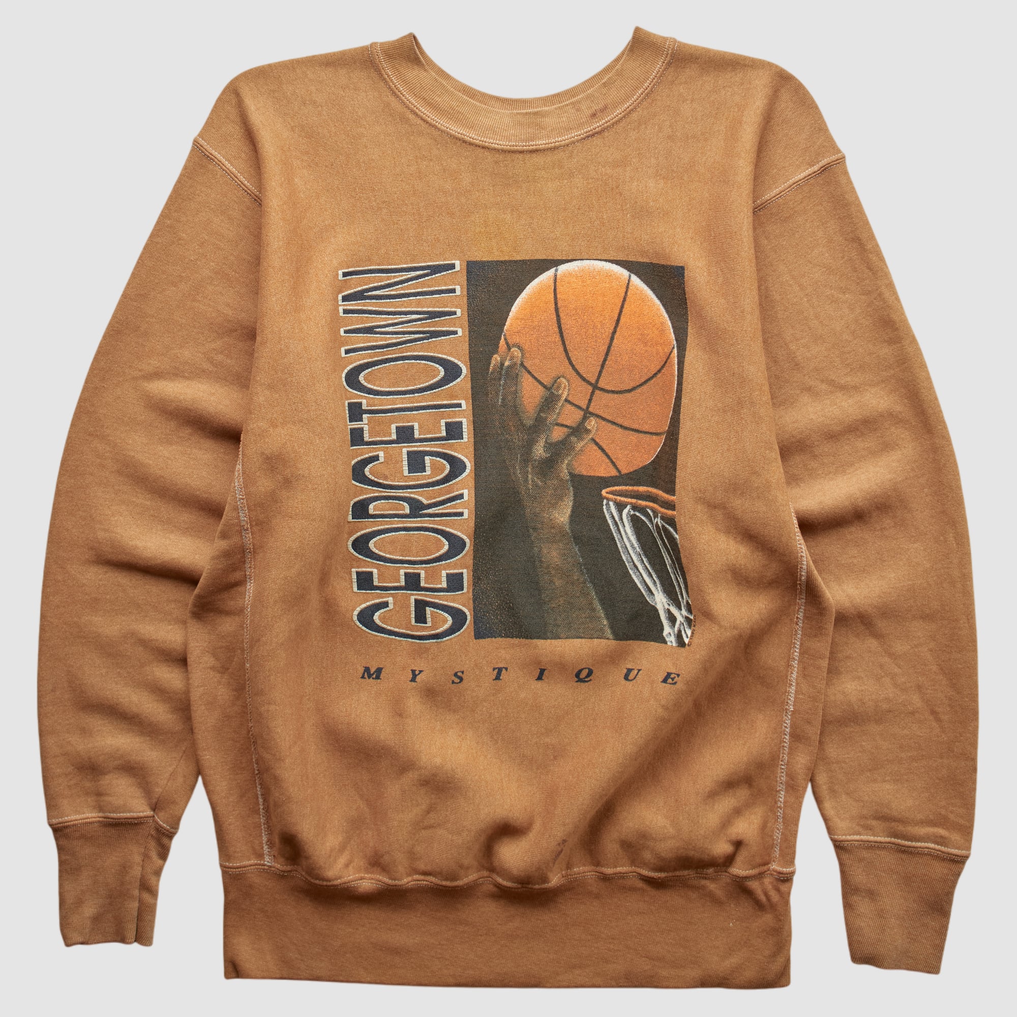 Georgetown Hoyas 90s Pullover Sweatshirt - Brown - S