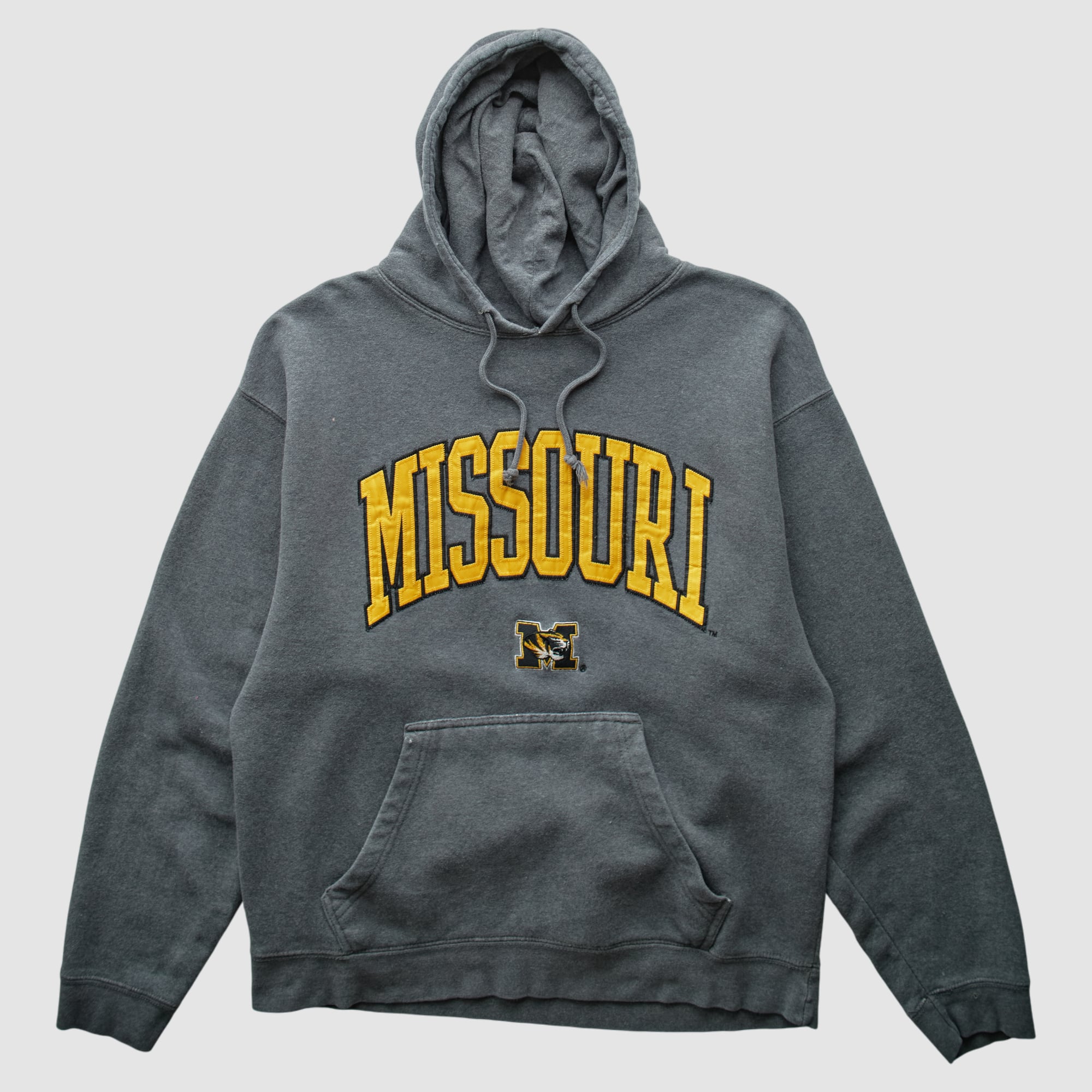 Missouri Tigers 2000s Hooded Pullover Sweatshirt - Charcoal - S