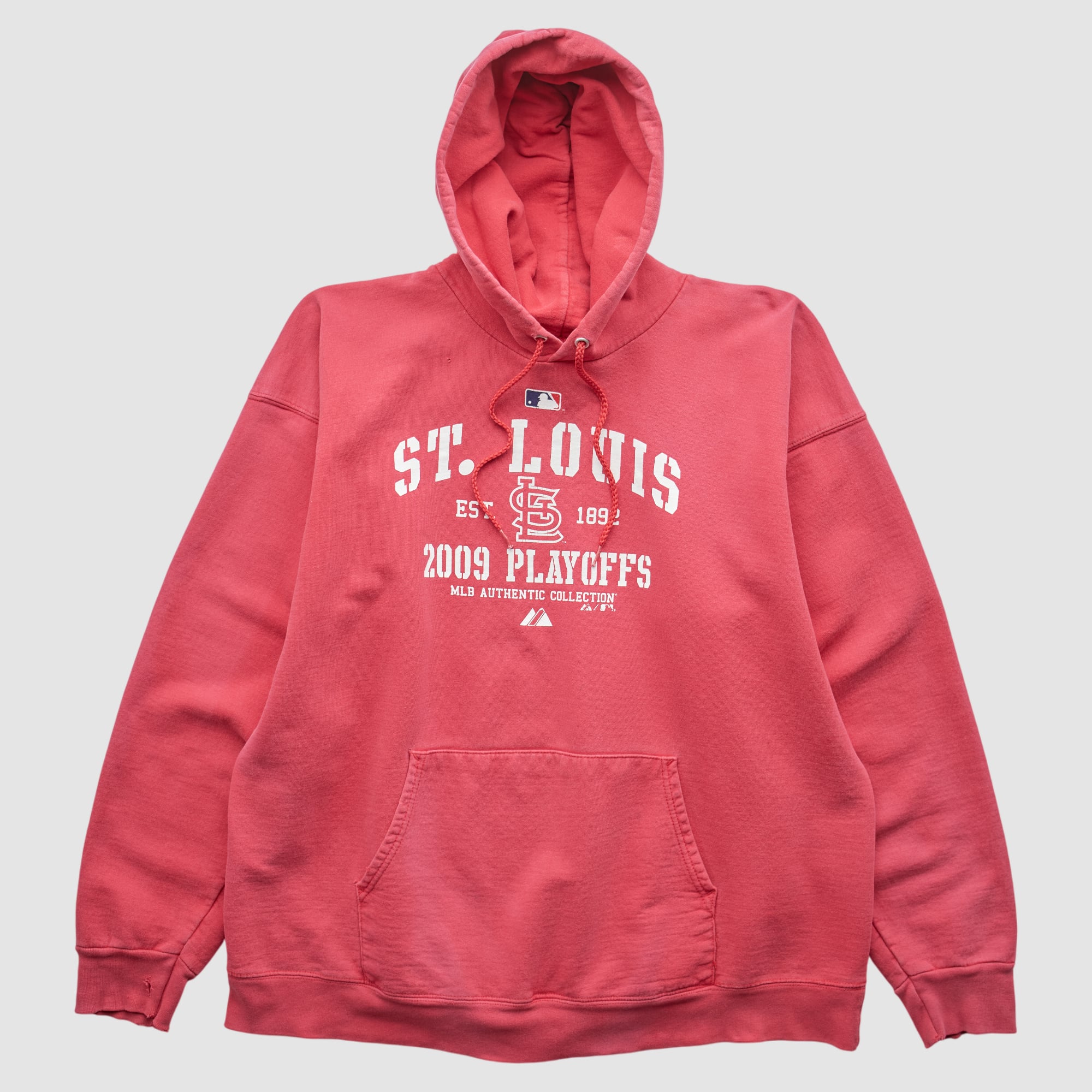 St. Louis Cardinals Majestic 2009 Hooded Pullover Sweatshirt - Red - M