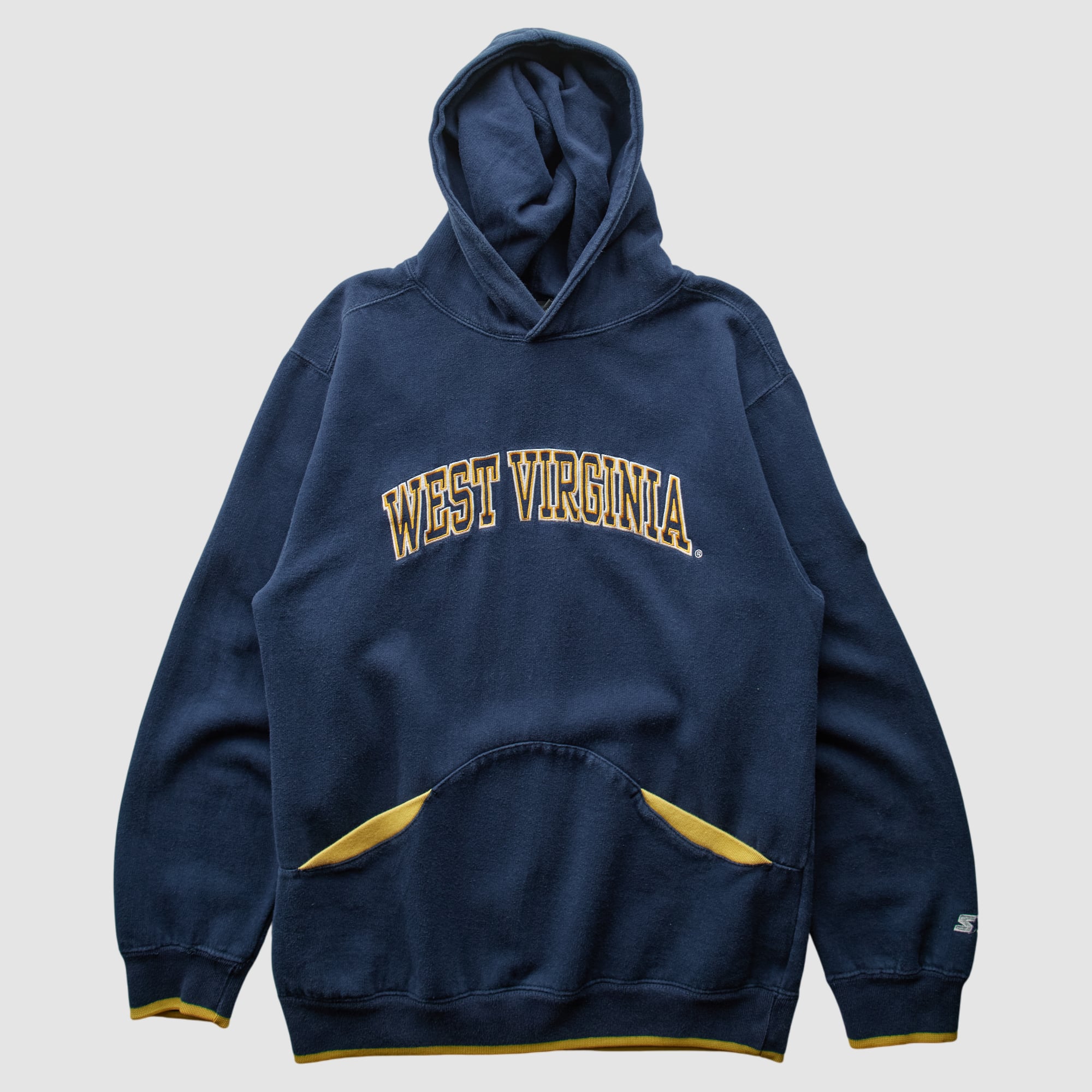West Virginia Mountaineers Starter 2000s Hooded Pullover Sweatshirt - Navy - S