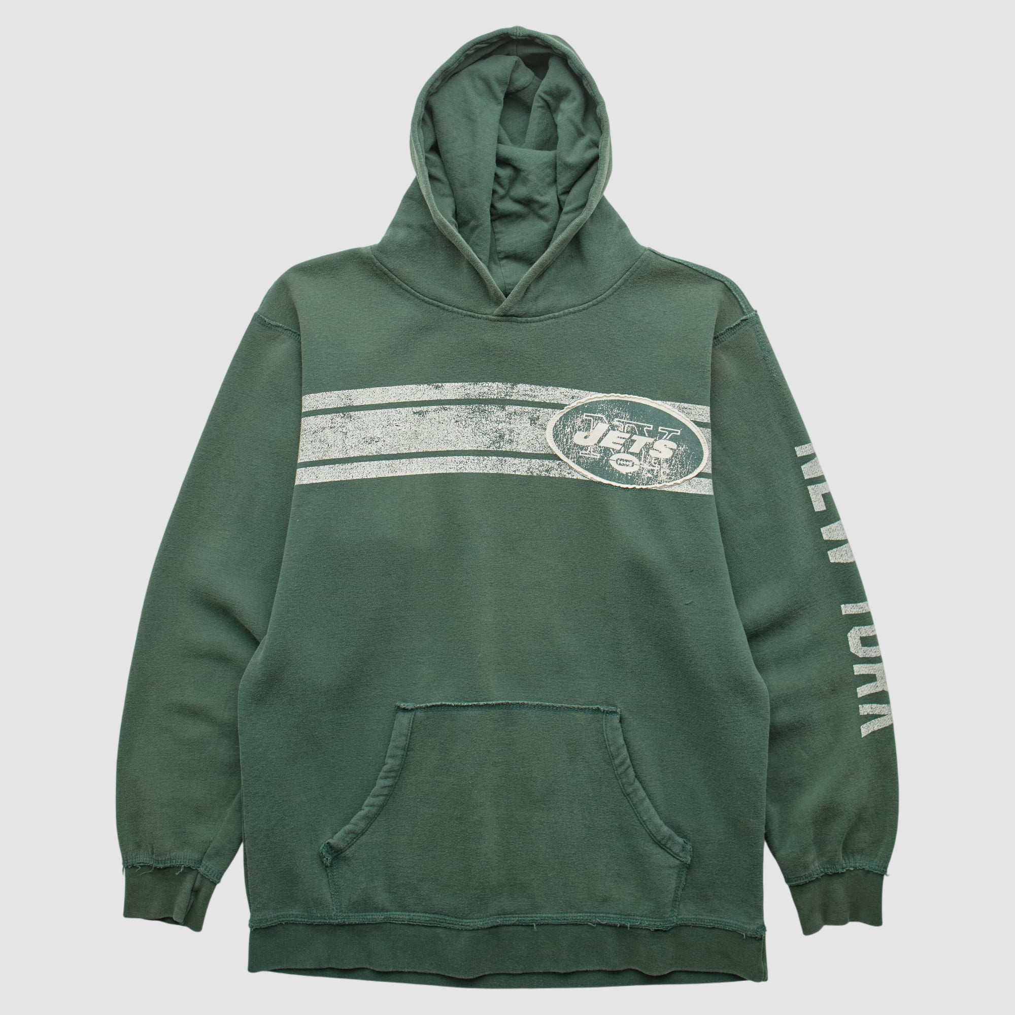New York Jets 2000s Hooded Pullover Sweatshirt - Green - S