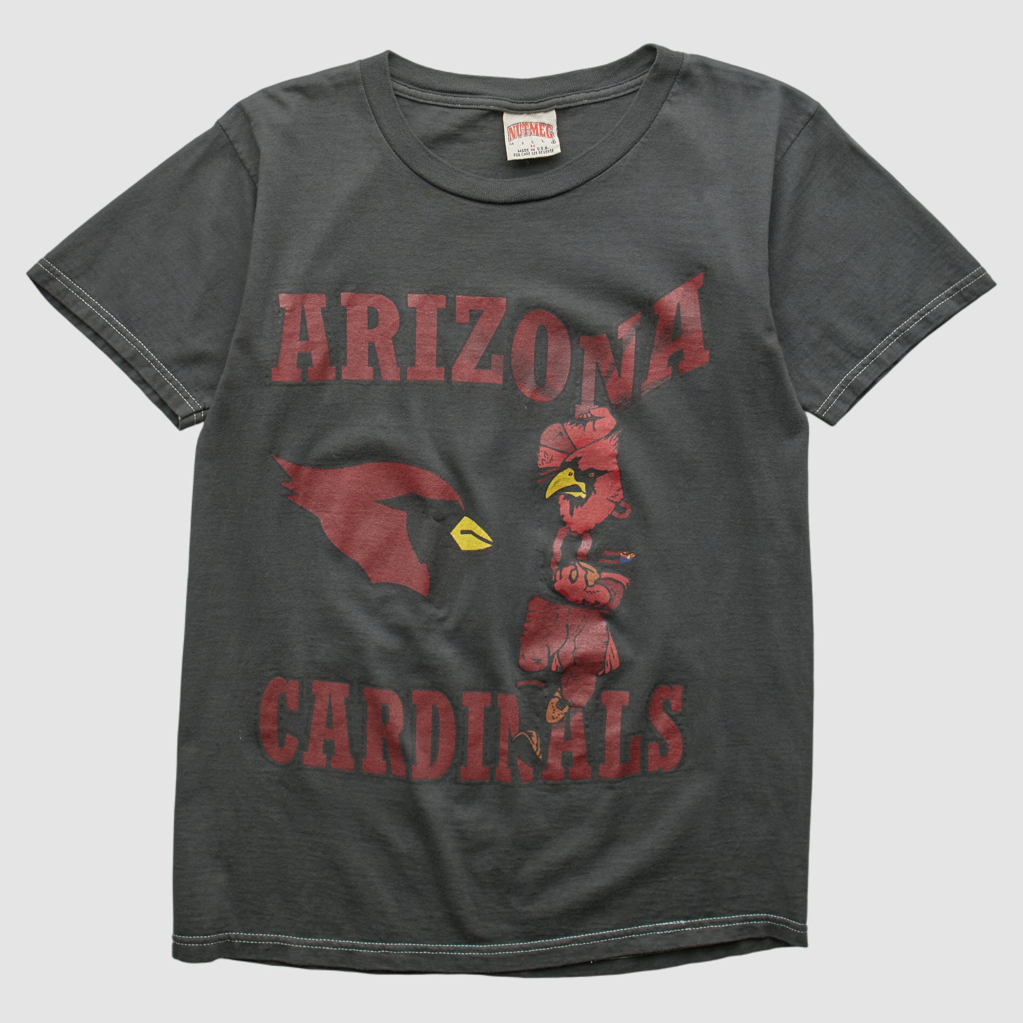 Arizona Cardinals Nutmeg Mills 90s T-shirt - Charcoal - XXS