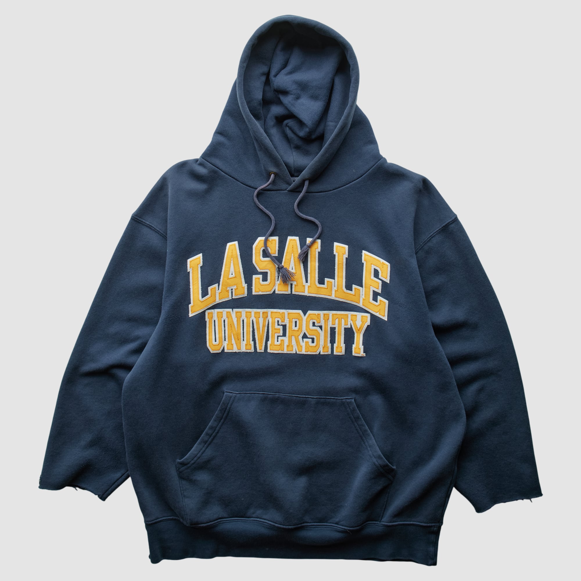 La Salle Explorers 2000s Hooded Pullover Sweatshirt - Navy - S