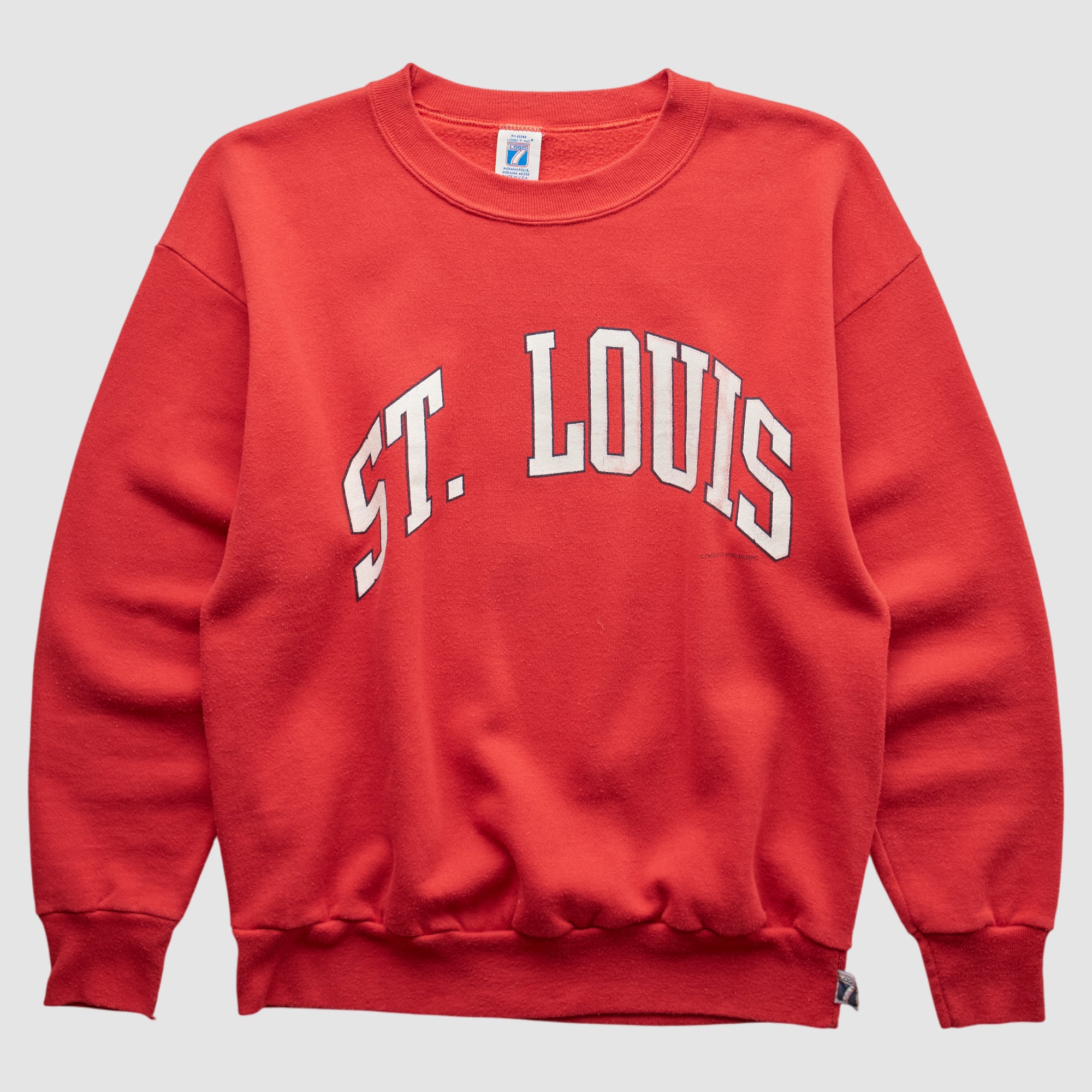 St. Louis Cardinals Logo 7 90s Sweatshirt - Red - XS
