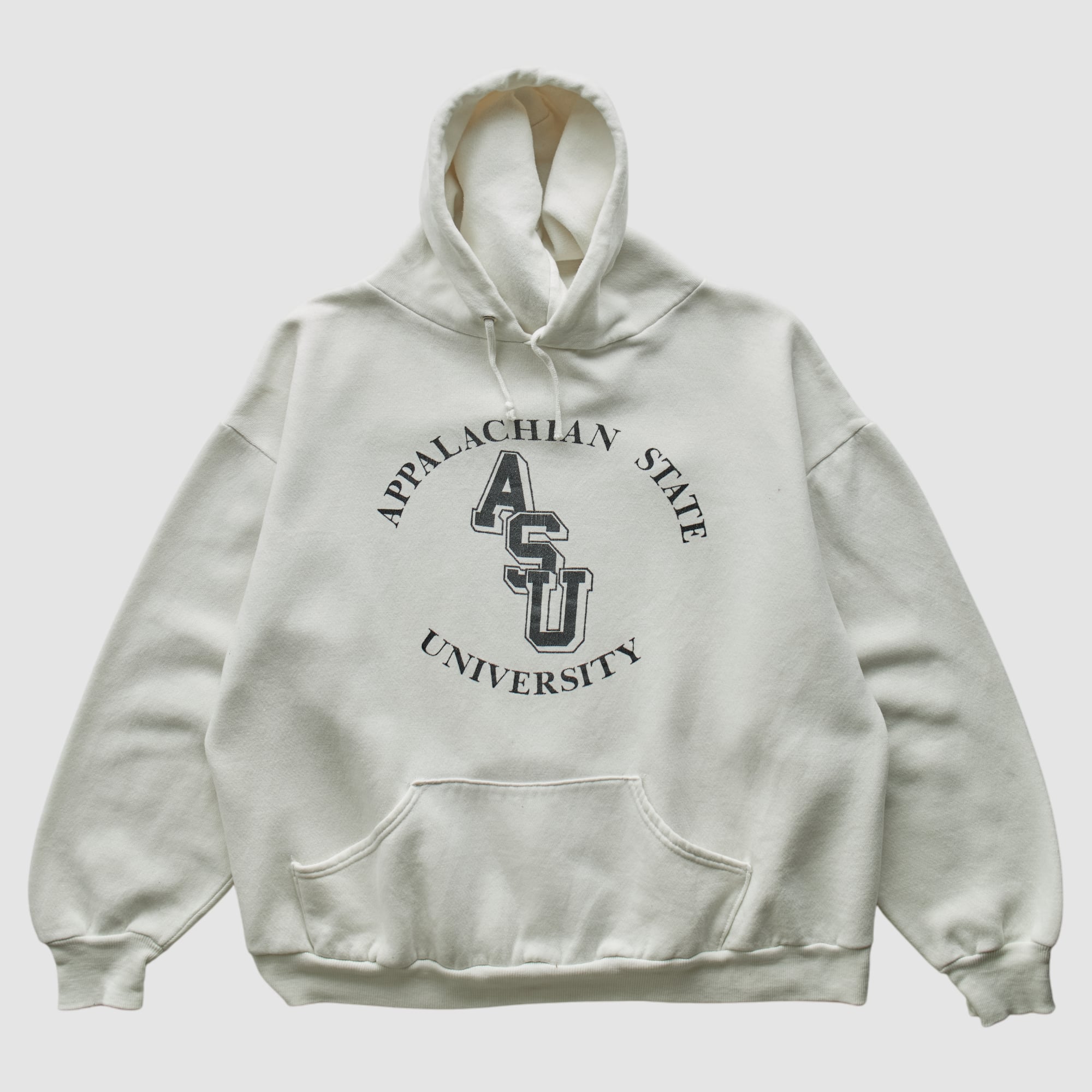 Appalachian State Mountaineers 80s Hooded Pullover Sweatshirt - White - XS