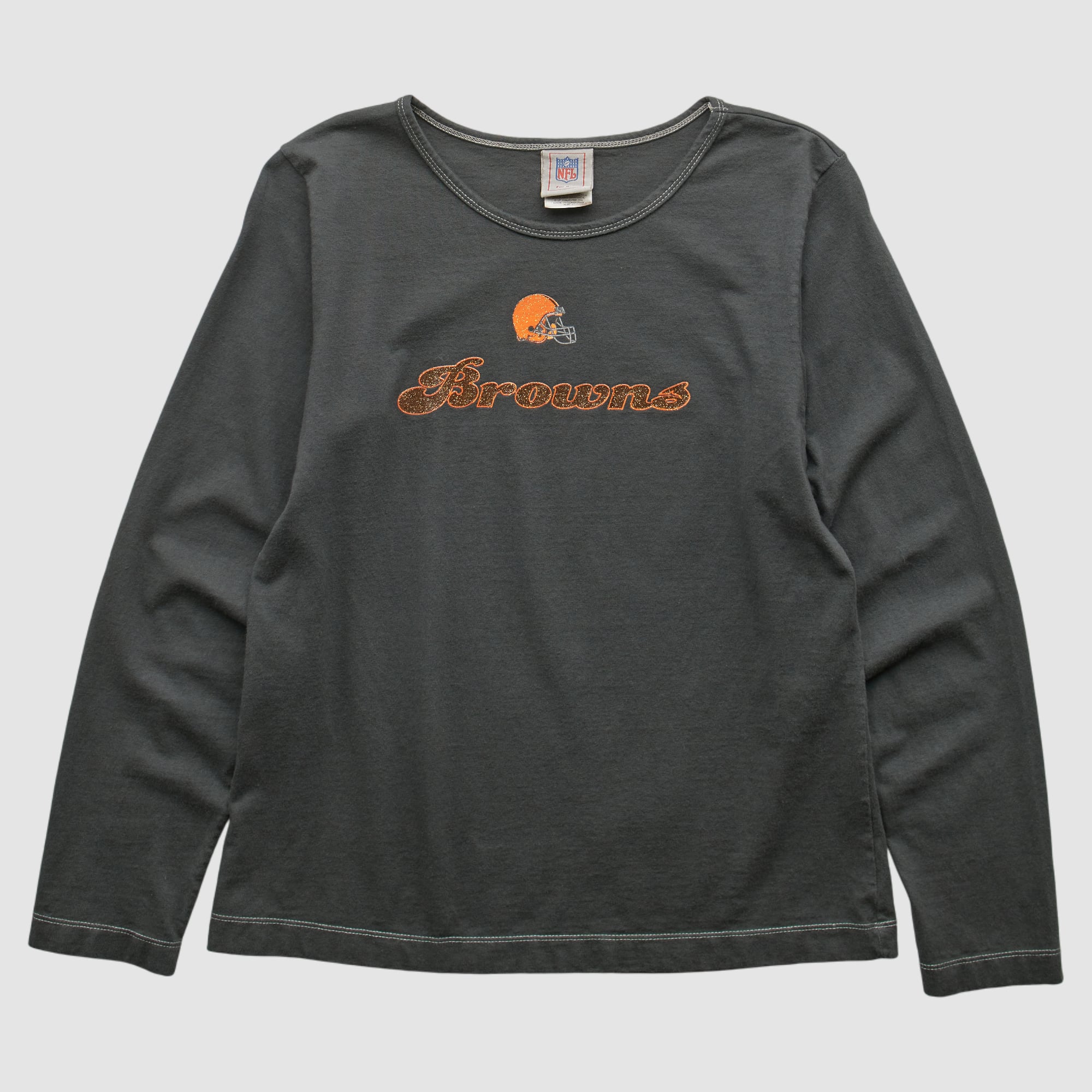 Cleveland Browns NFL 2000s Long Sleeve T-shirt - Charcoal - XS