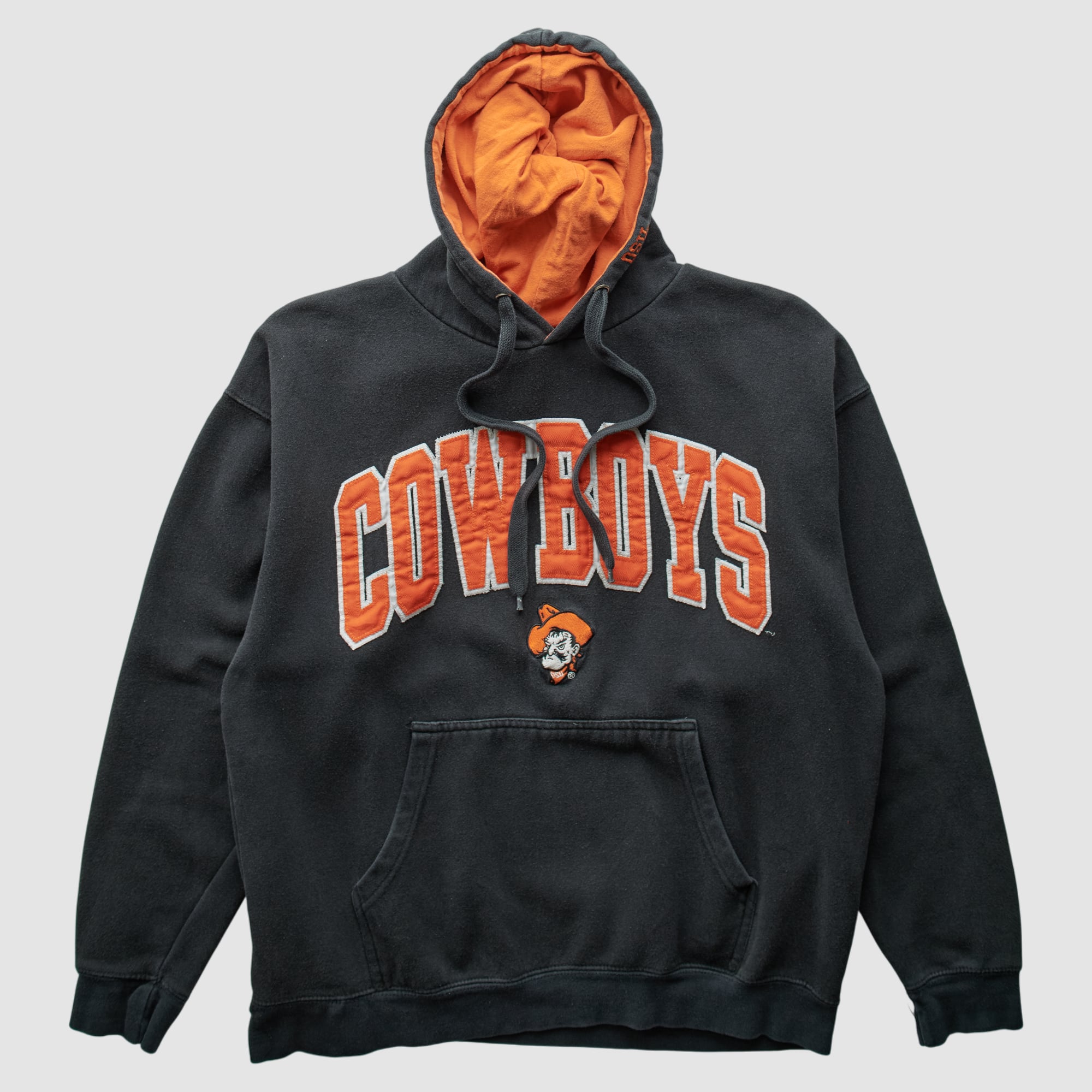 Oklahoma State Cowboys 2000s Hooded Pullover Sweatshirt - Black - S