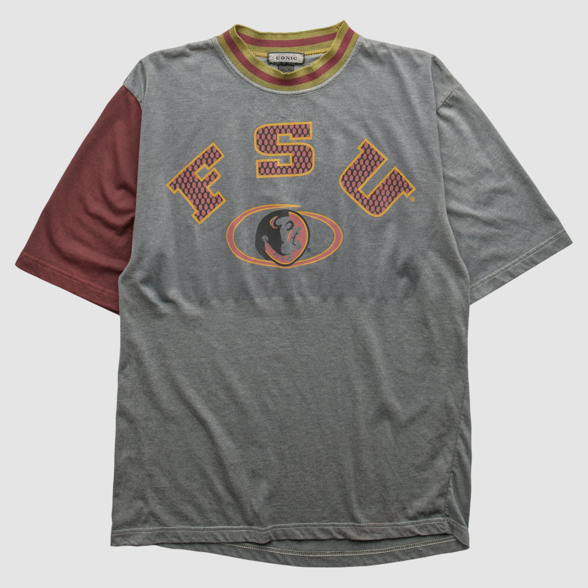 Florida State Seminoles 90s T-shirt - Heather Gray - M