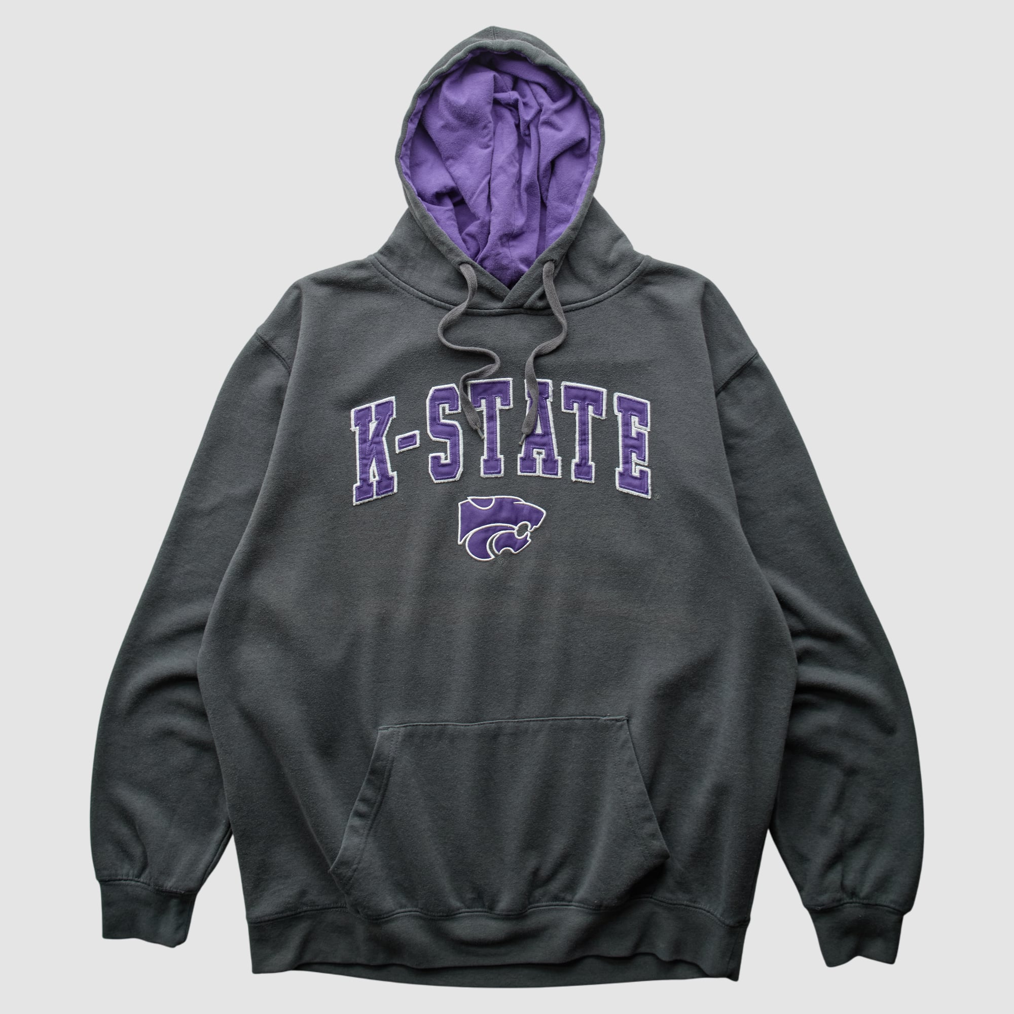 Kansas State Wildcats 2010s Hooded Pullover Sweatshirt - Charcoal - M