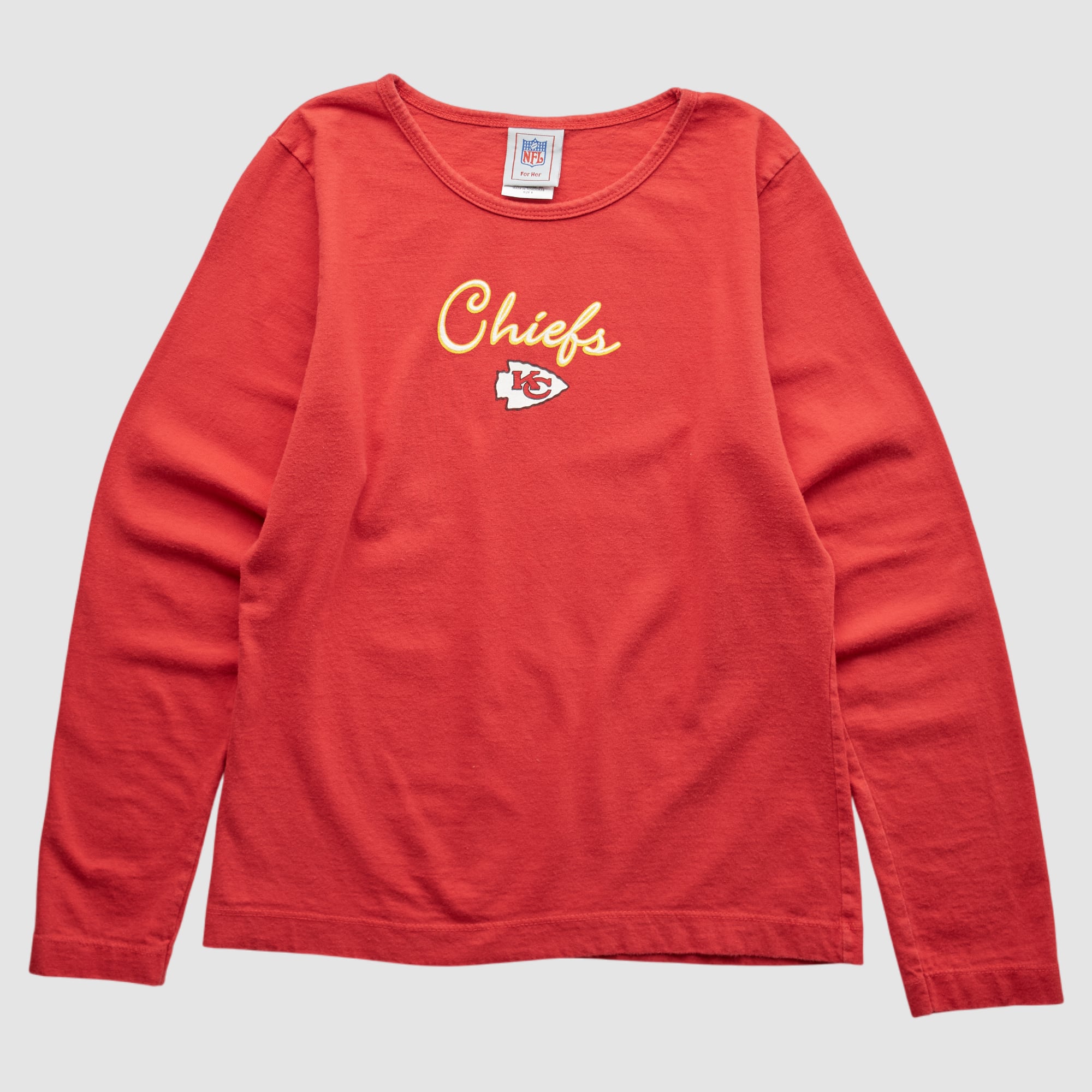 Kansas City Chiefs NFL 2000s Long Sleeve T-shirt - Red - S - S