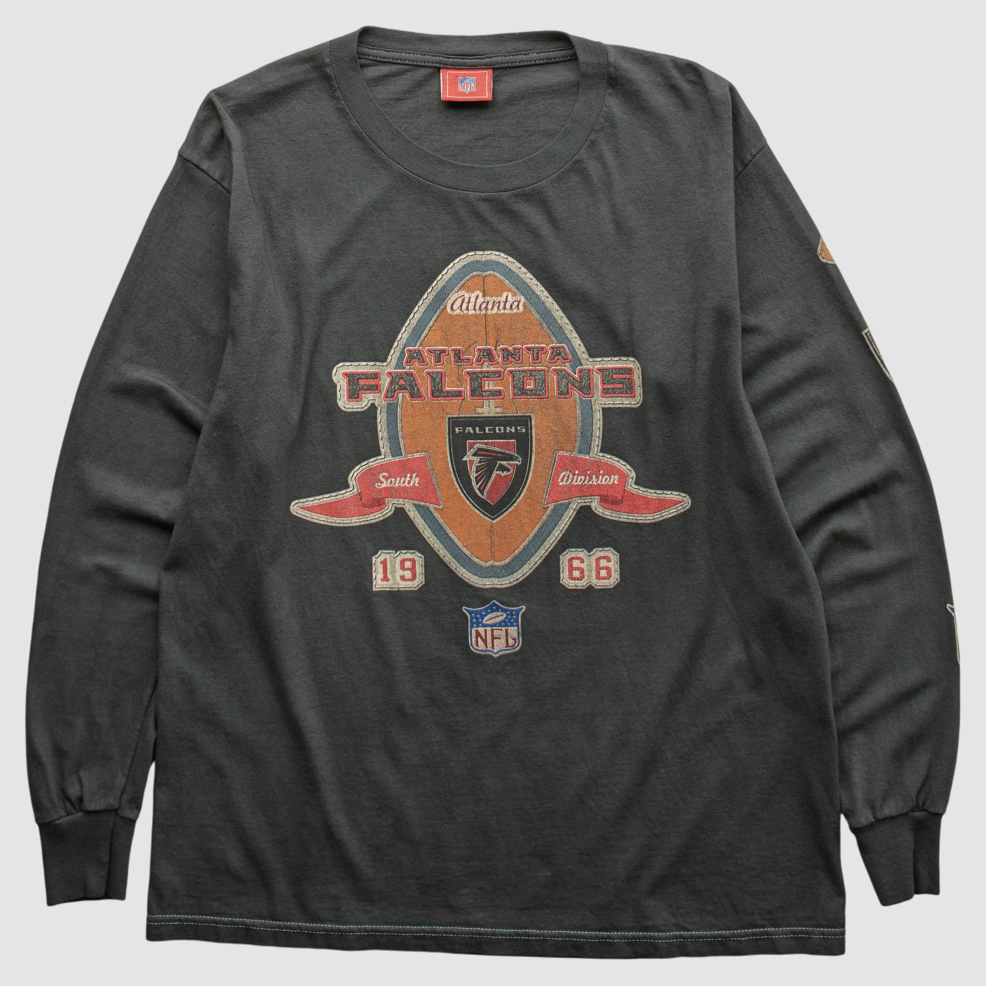 Atlanta Falcons NFL 2000s Long Sleeve T-shirt - Charcoal - S