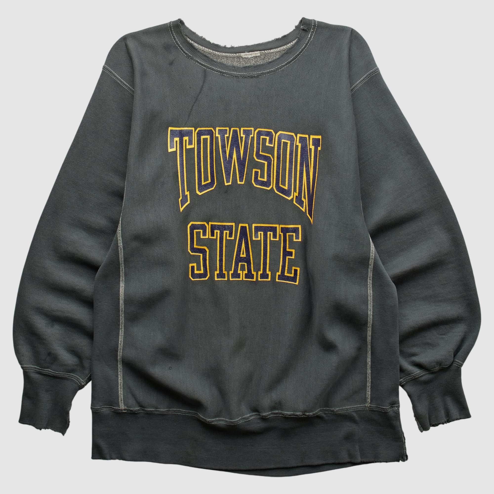 Towson Tigers 90s Pullover Sweatshirt - Charcoal - S