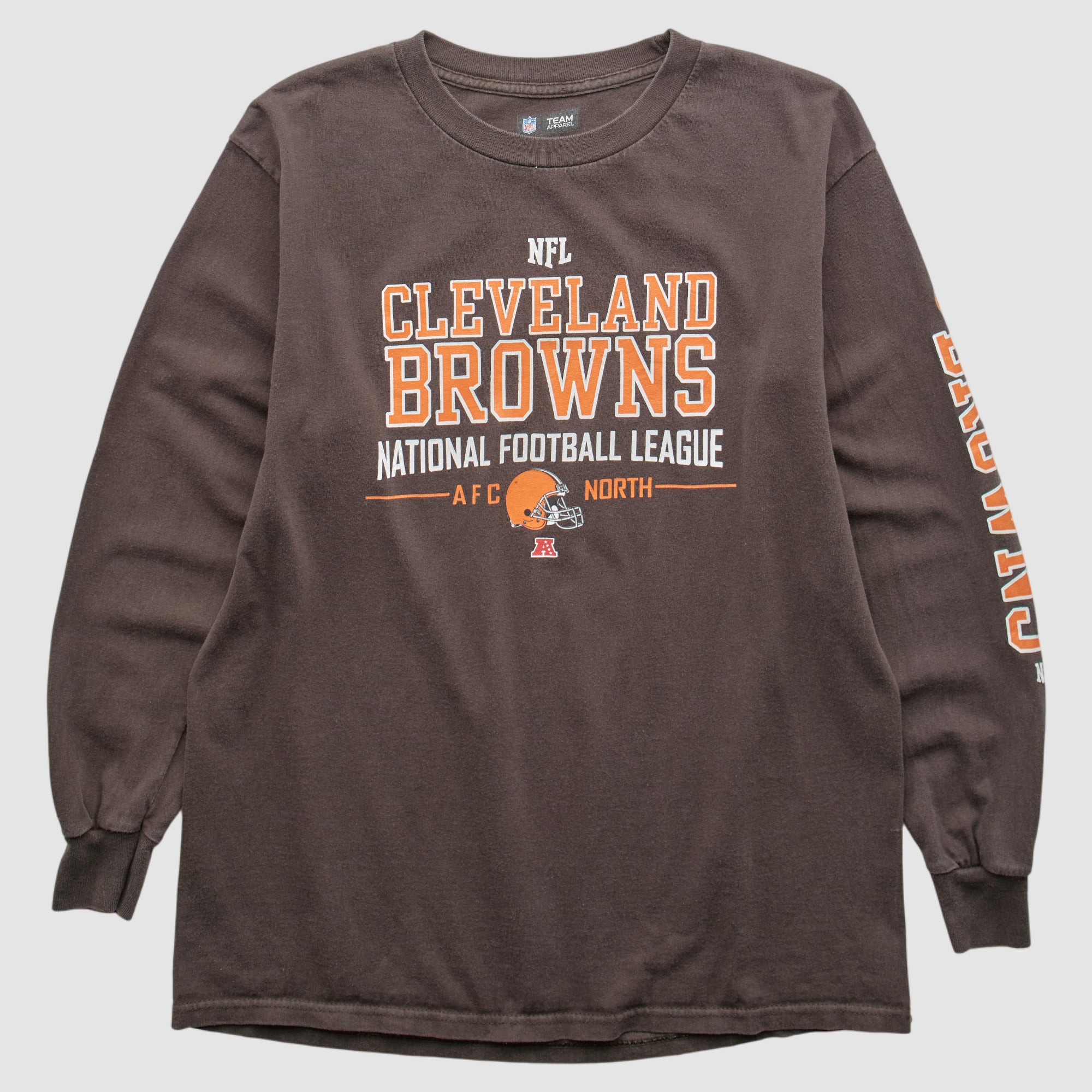 Cleveland Browns NFL 2010s Long Sleeve T-shirt - Brown - S