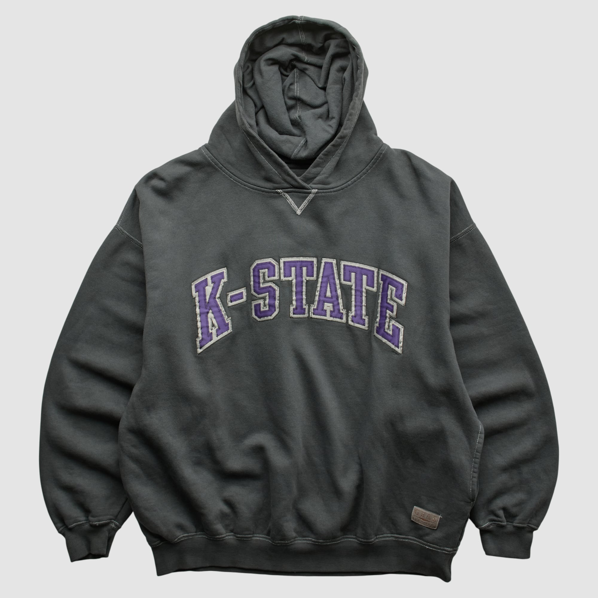 Kansas State Wildcats Gear For Sports 90s Hooded Pullover Sweatshirt - Charcoal - M