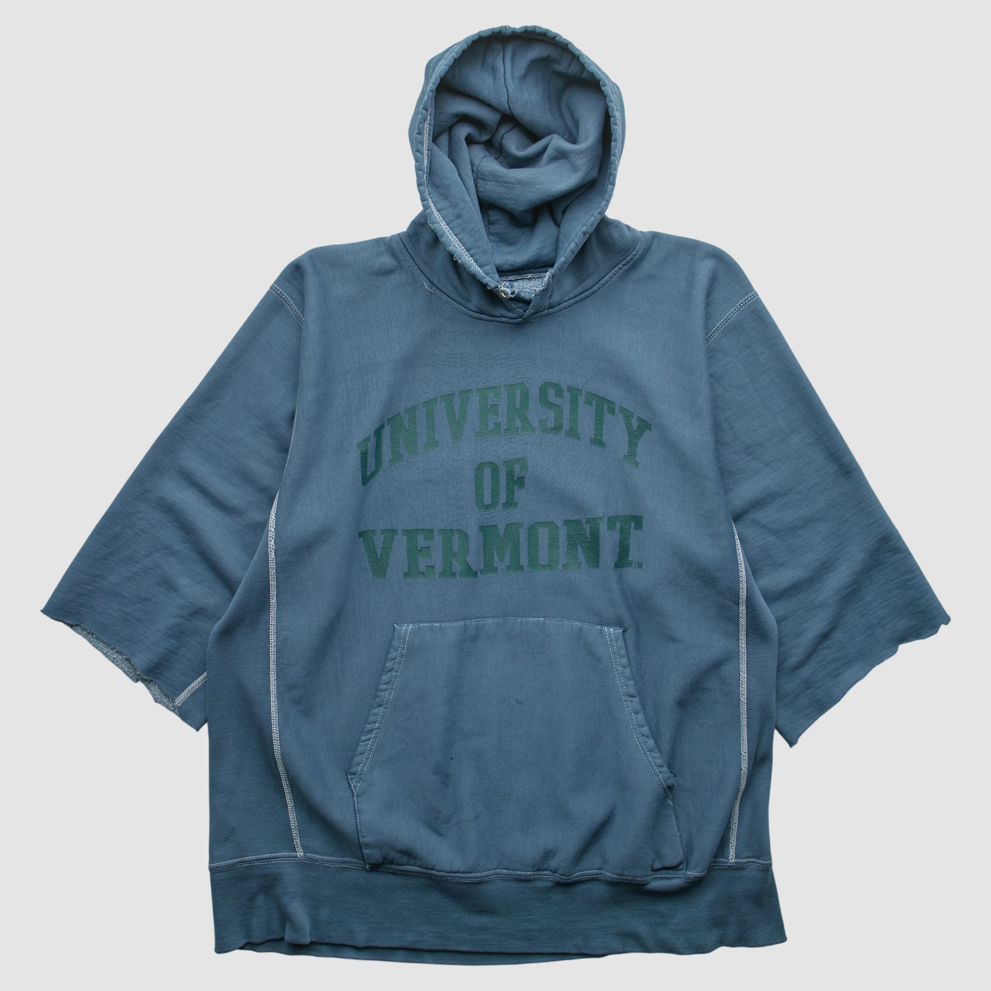 Vermont Catamounts MV Sport 90s Hooded Pullover Sweatshirt - Blue - S