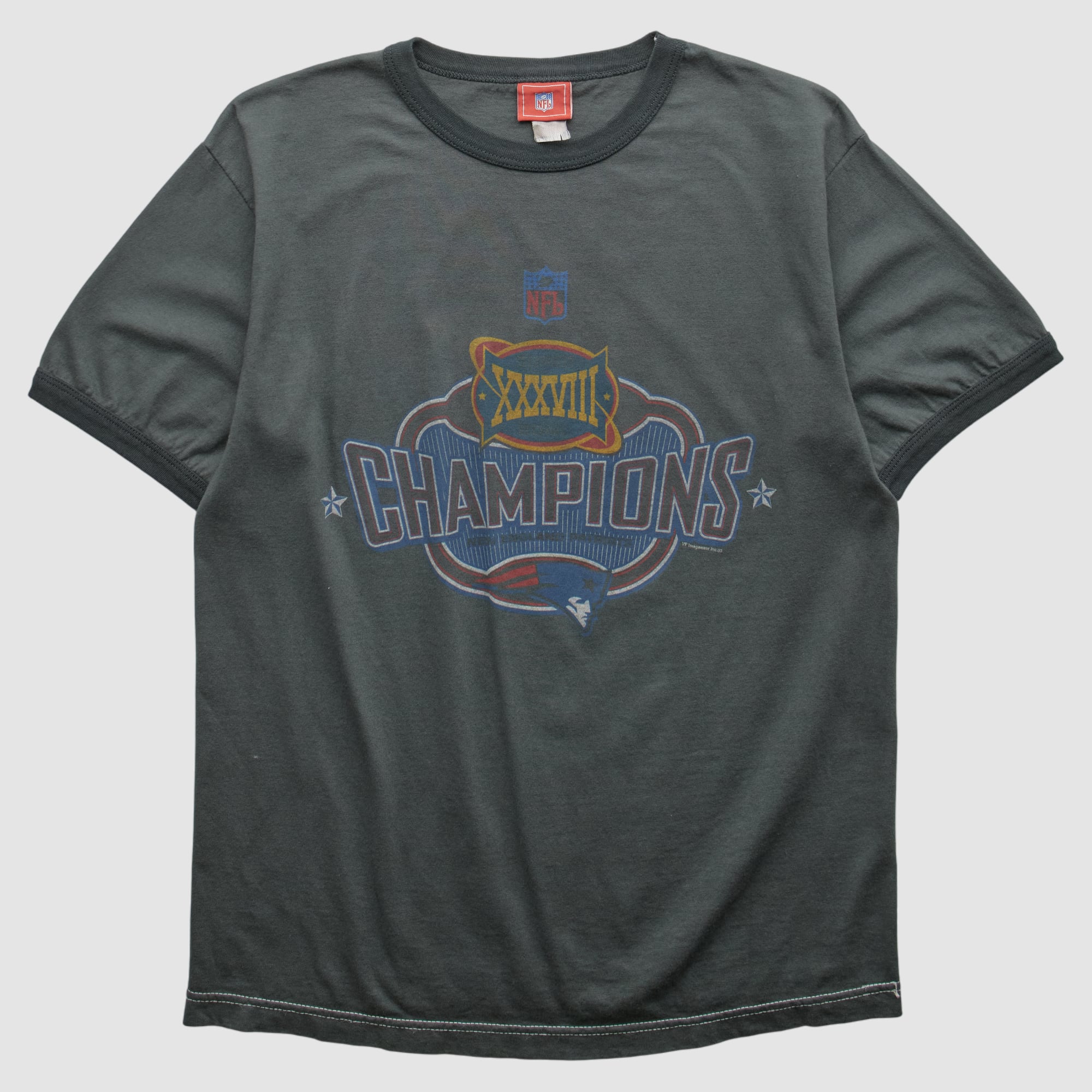 New England Patriots NFL 2004 T-shirt - Charcoal - M