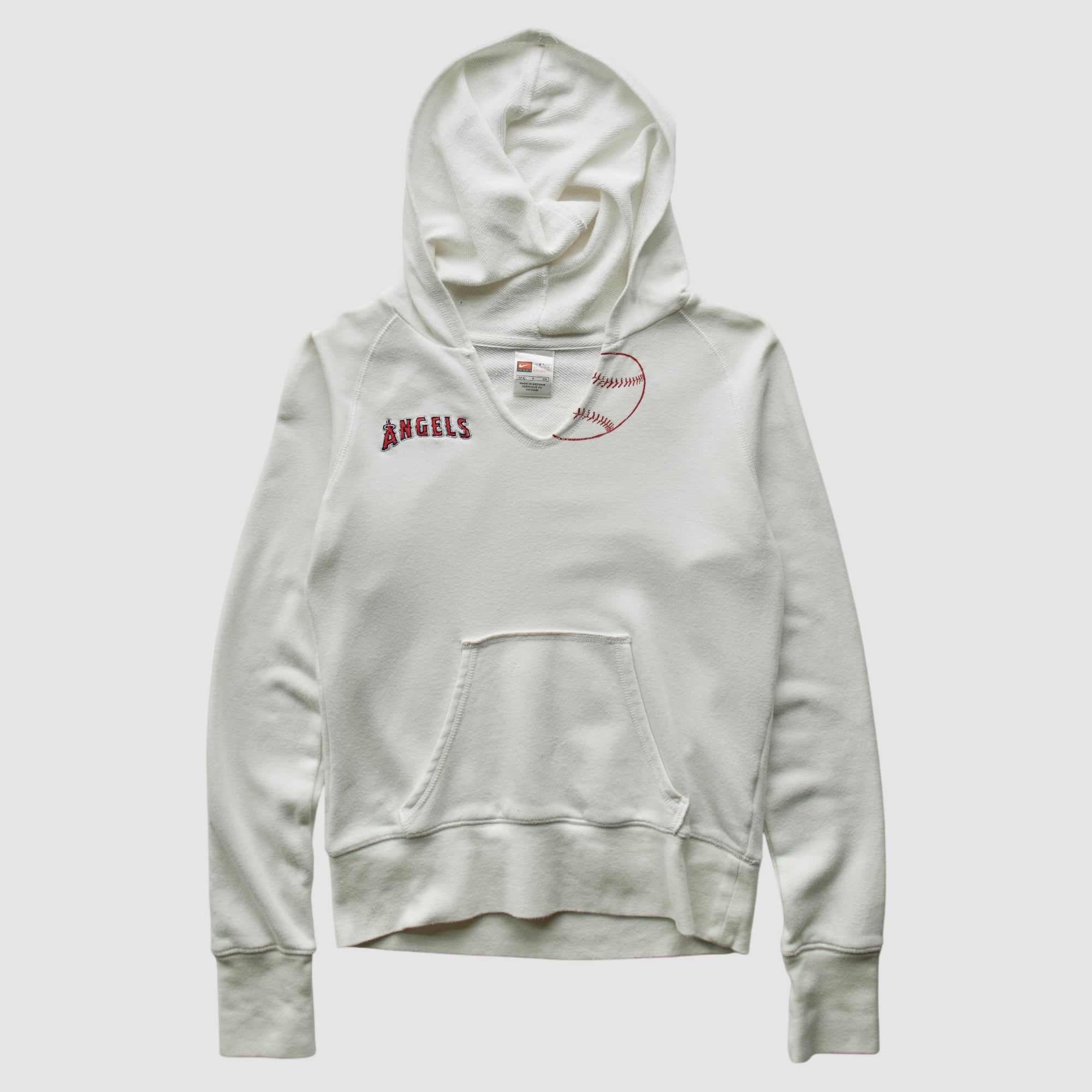 Los Angeles Angels 2000s Hooded Sweatshirt - White - XXS