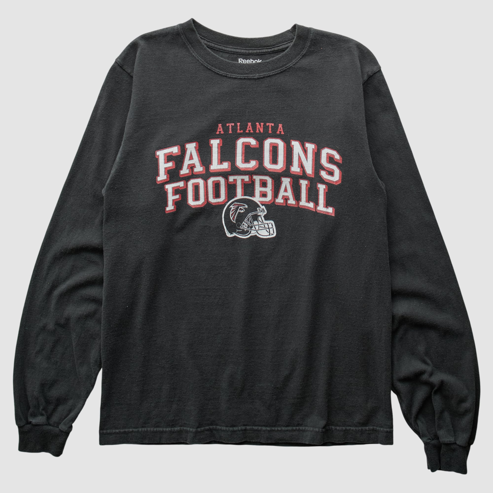 Atlanta Falcons Reebok 2000s Long Sleeve T-shirt - Black - XS