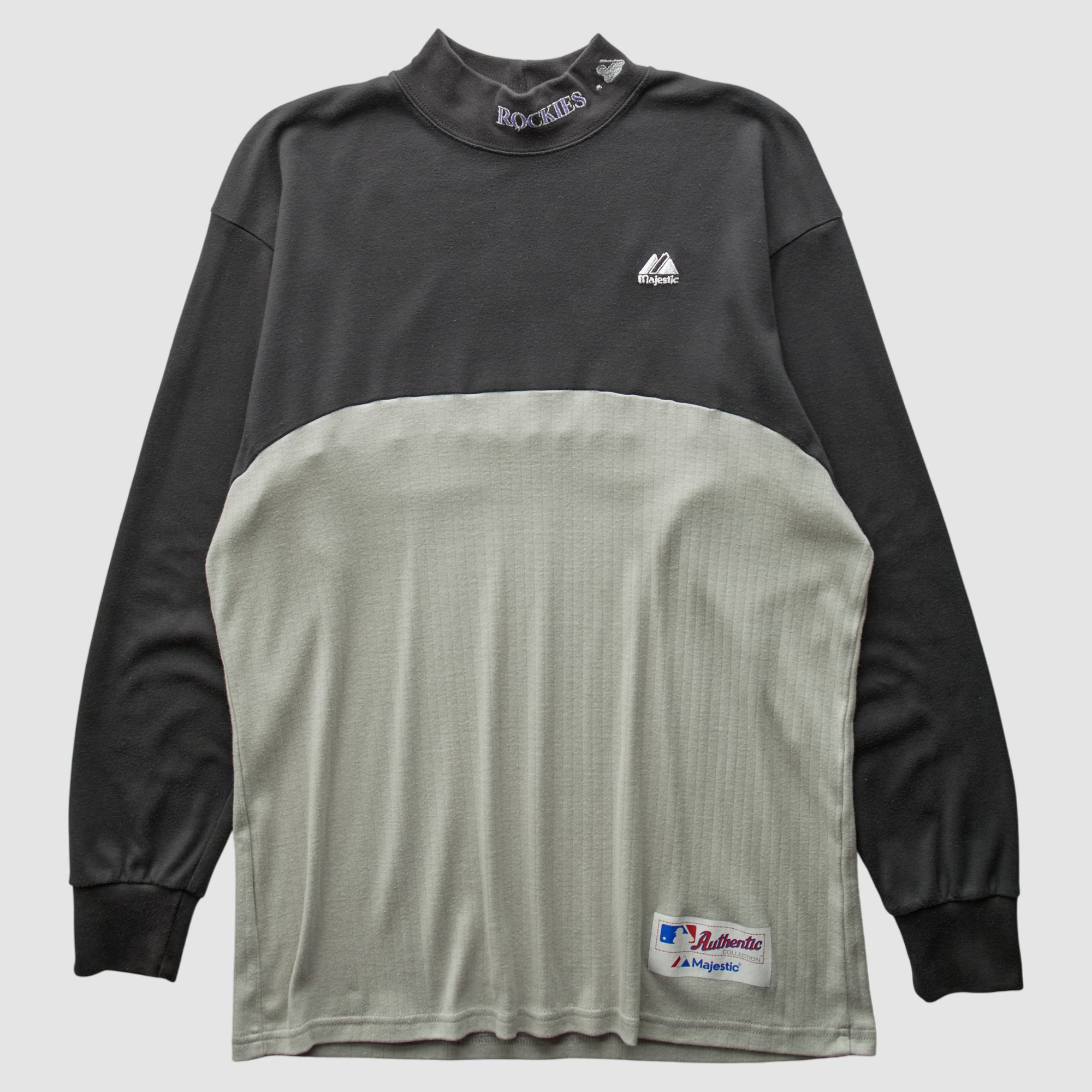 Colorado Rockies Majestic 2000s Long Sleeve T-shirt - Gray - M