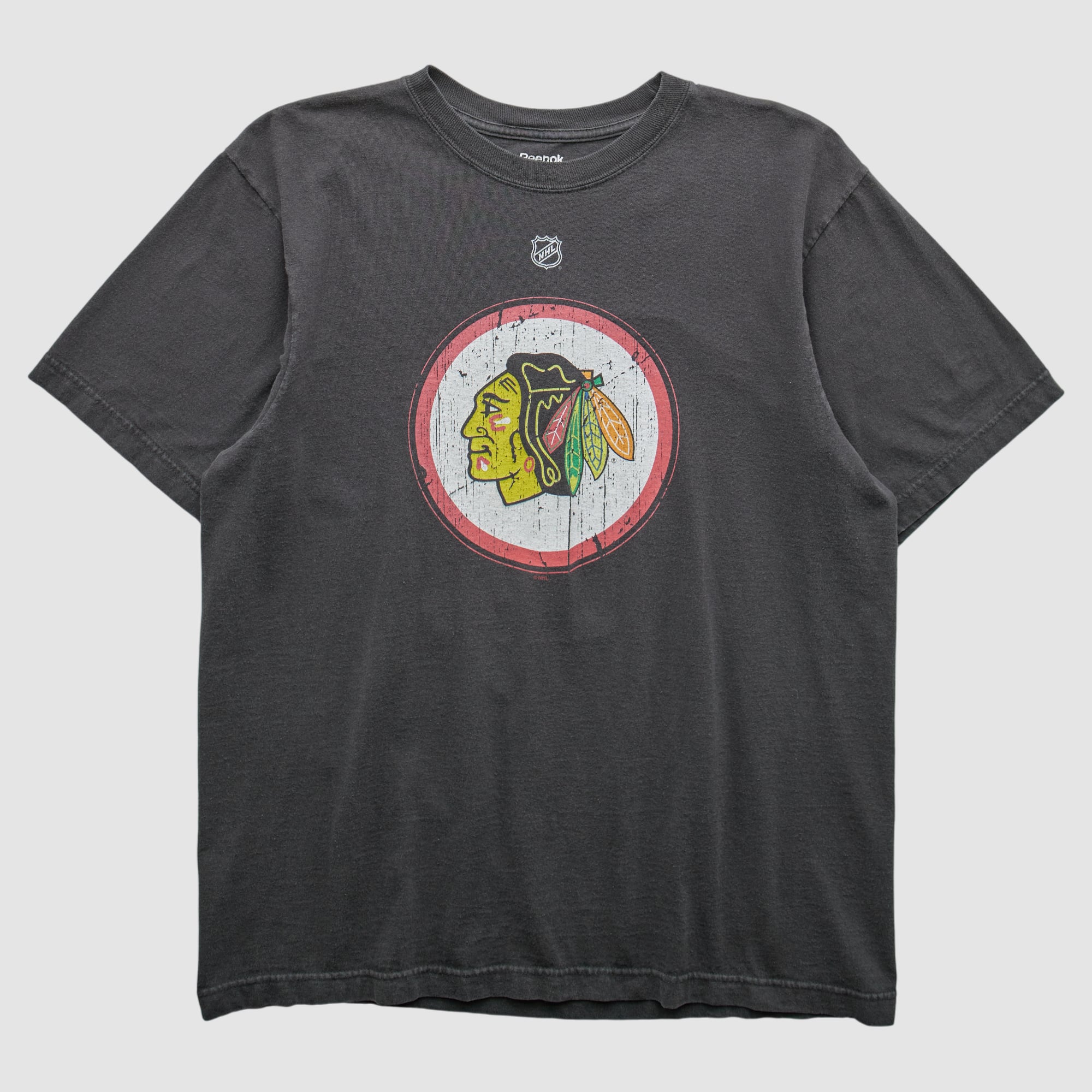 Chicago Blackhawks Reebok 2000s T-shirt - Charcoal - M