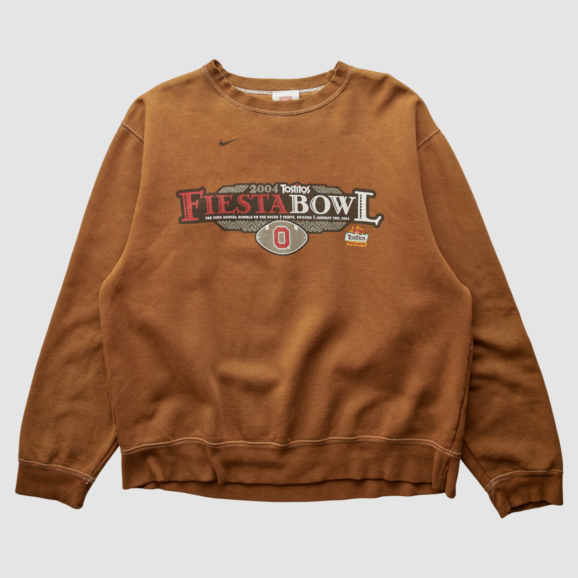 Ohio State Buckeyes Nike 2004 Pullover Sweatshirt - Brown - S