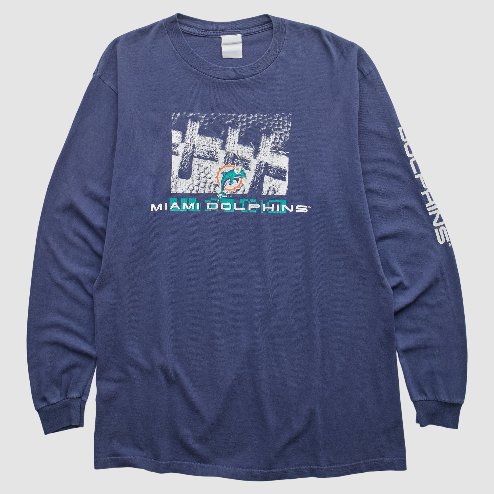 Miami Dolphins 2000s Long Sleeve T-shirt - Navy - M