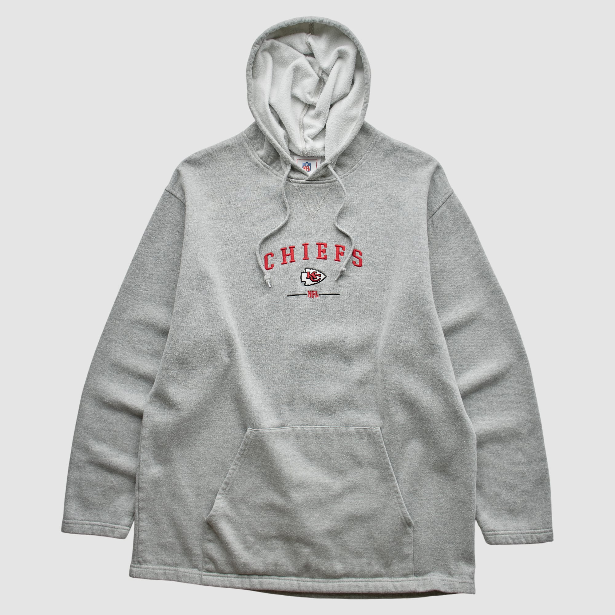 Kansas City Chiefs NFL 2000s Hooded Pullover Sweatshirt - Heather Gray - S