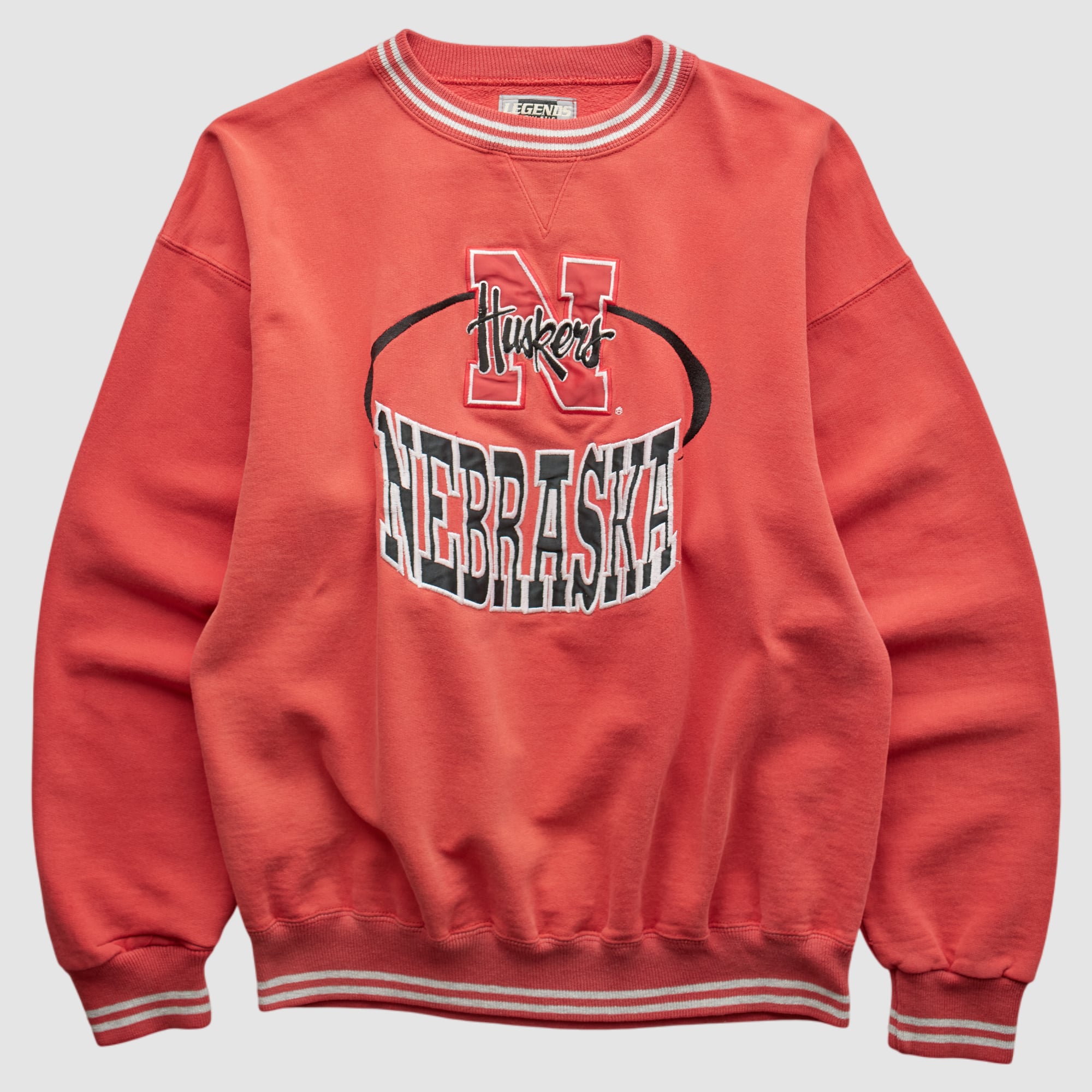 Nebraska Huskers LEGENDS 90s Pullover Sweatshirt - Red - XXS