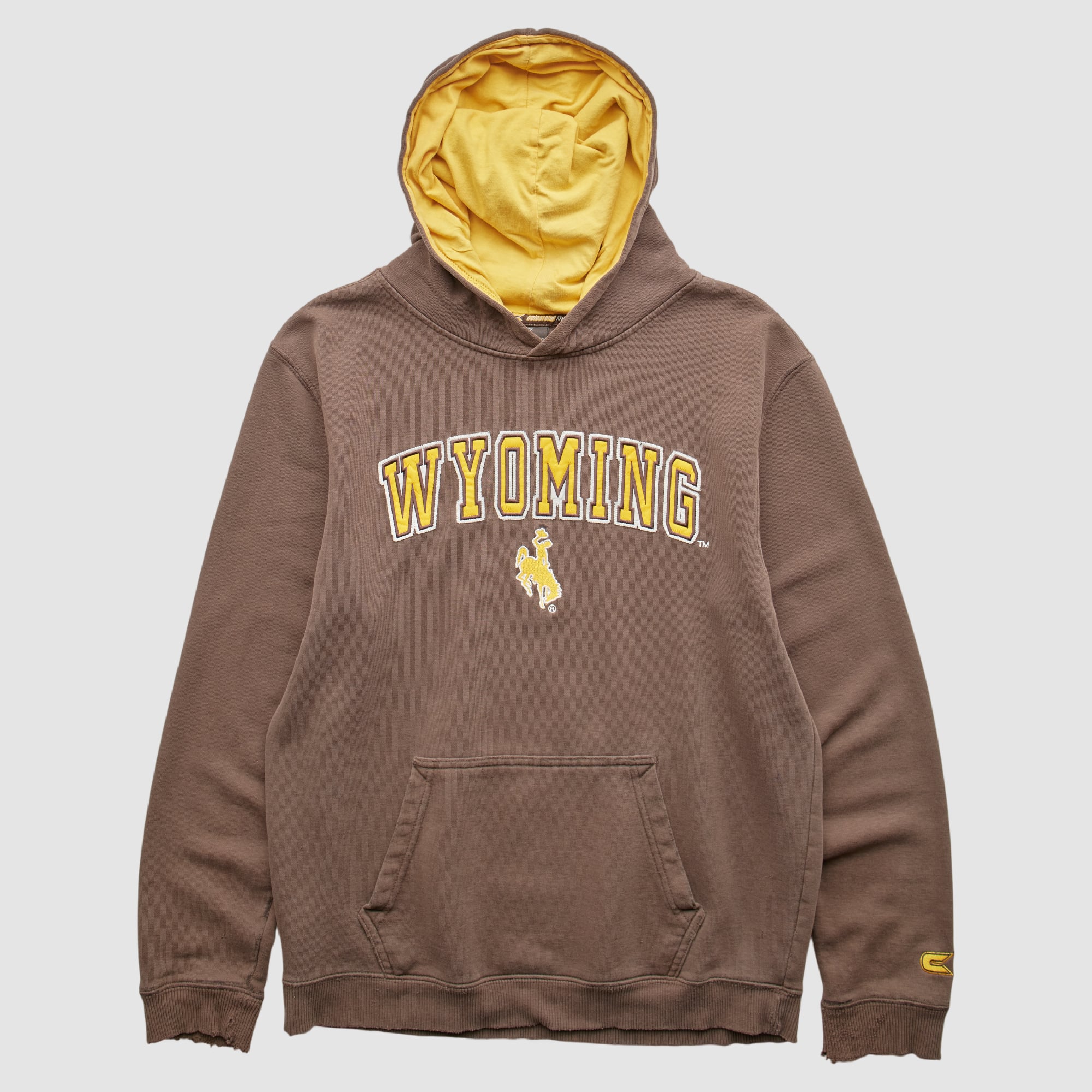 Wyoming Cowboys Colosseum 2000s Hooded Pullover Sweatshirt - Brown - XS