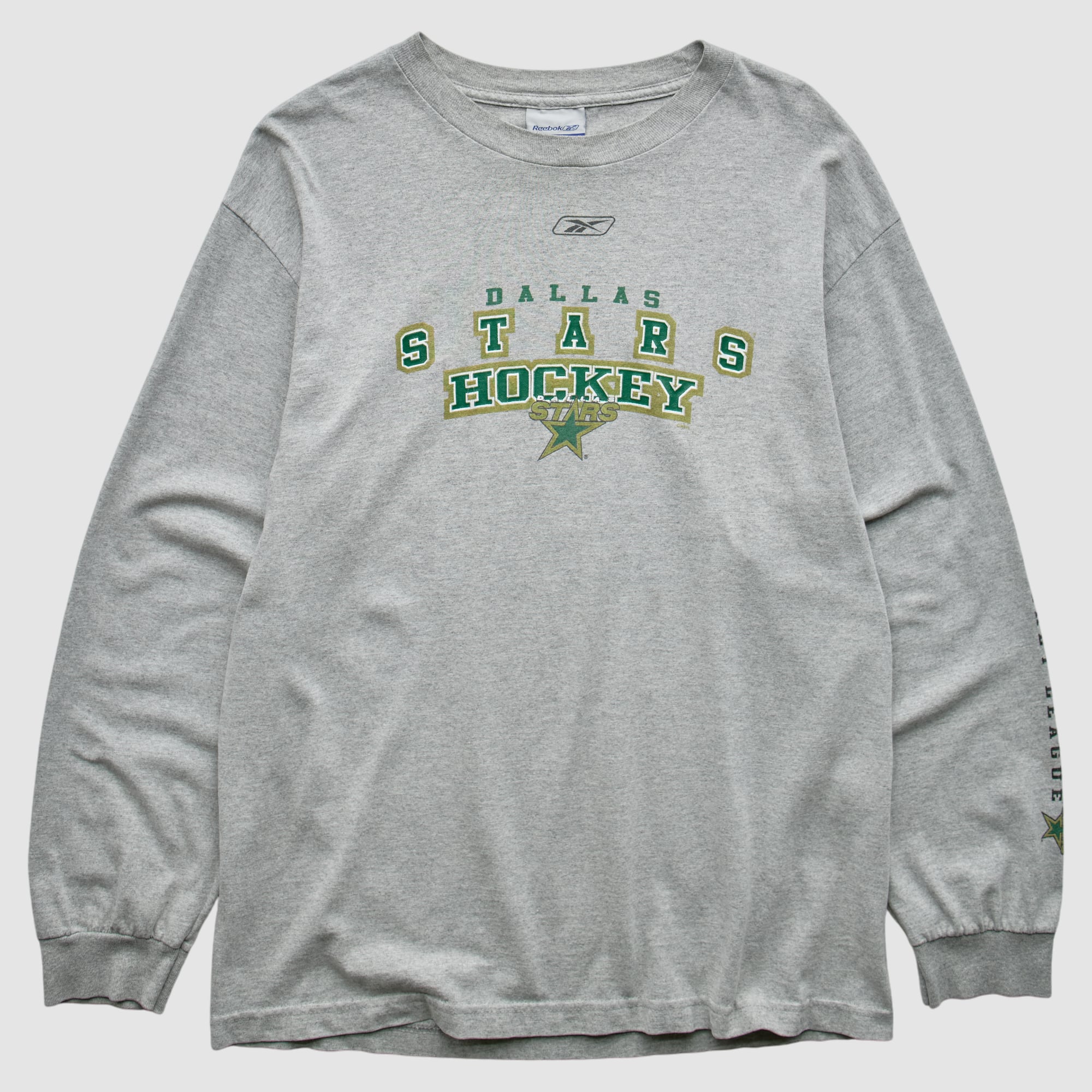 Dallas Stars Reebok 2000s Long Sleeve T-shirt - Heather Gray - S