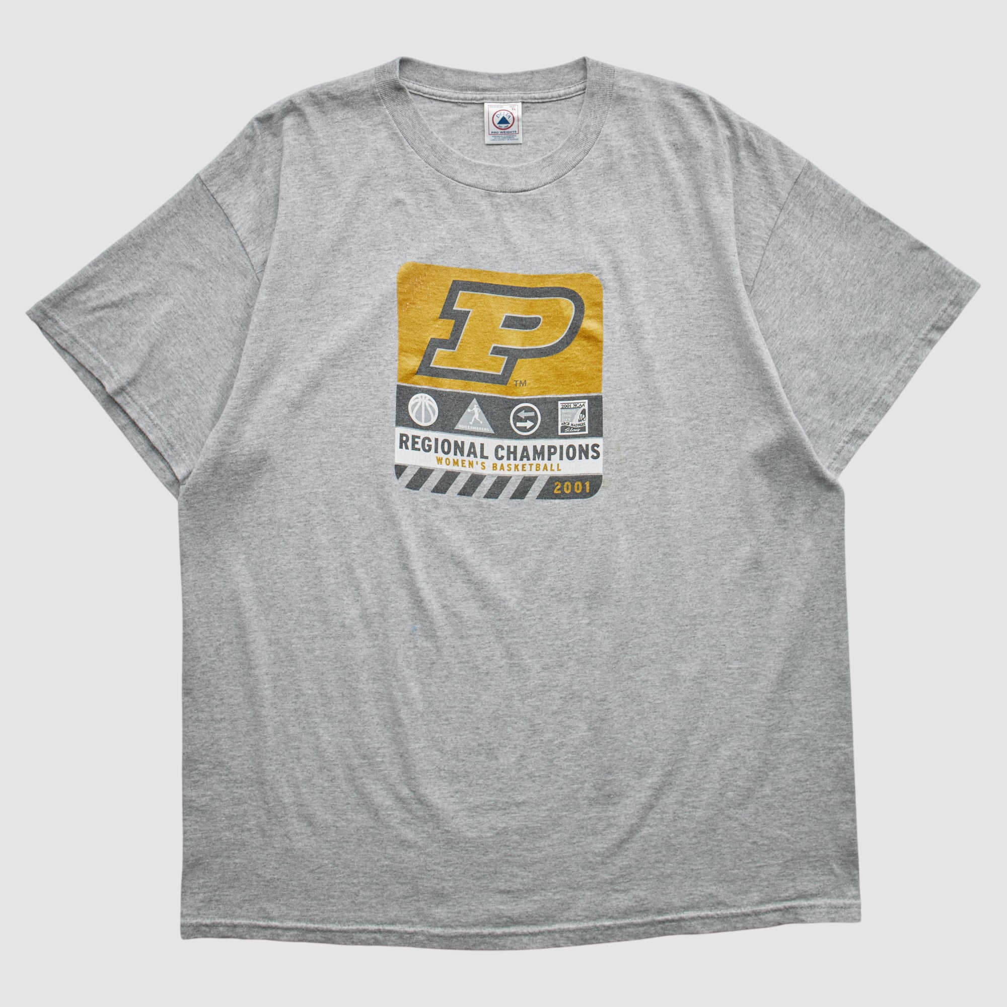 Purdue Boilermakers Delta 2001 T-shirt - Heather Gray - L