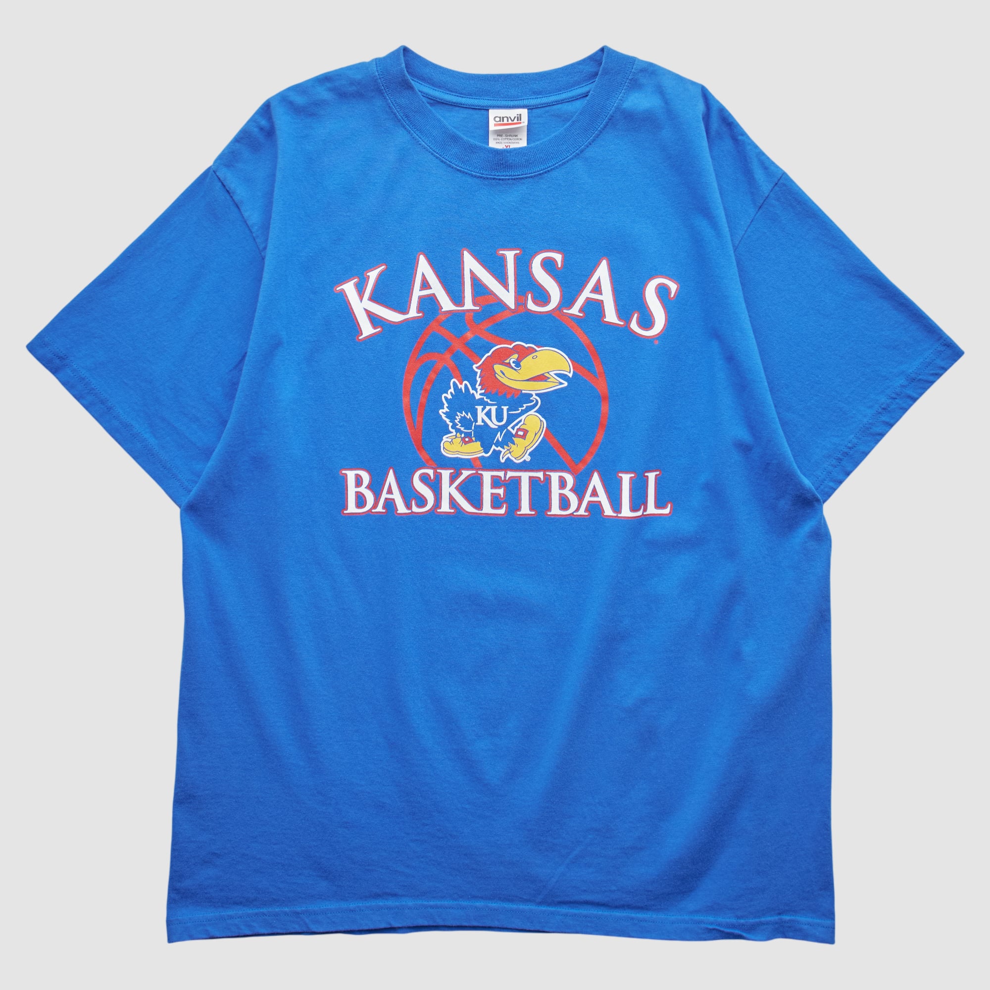 Kansas Jayhawks Anvil 2000s T-shirt - Blue - M