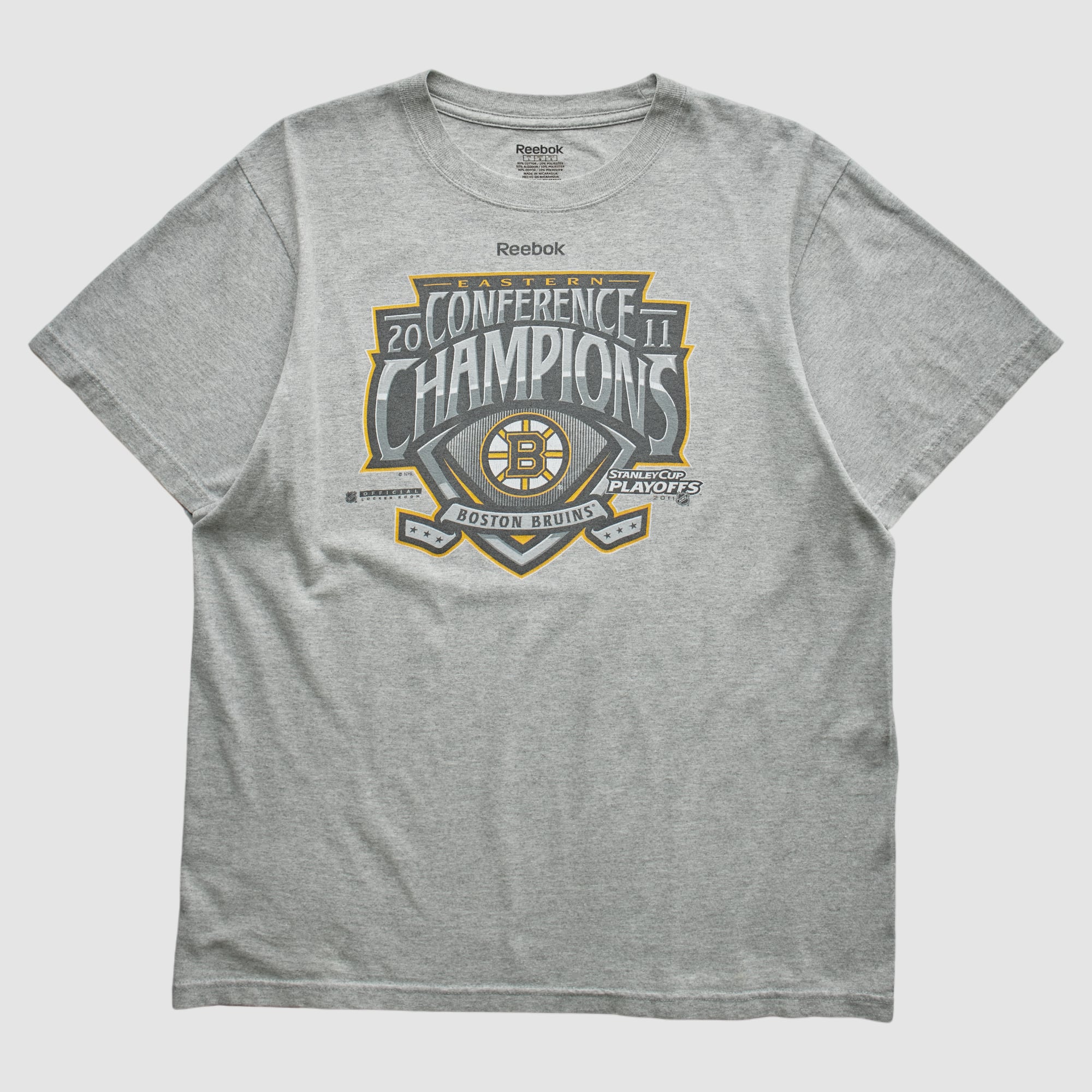 Boston Bruins Reebok 2011 T-shirt - Heather Gray - M
