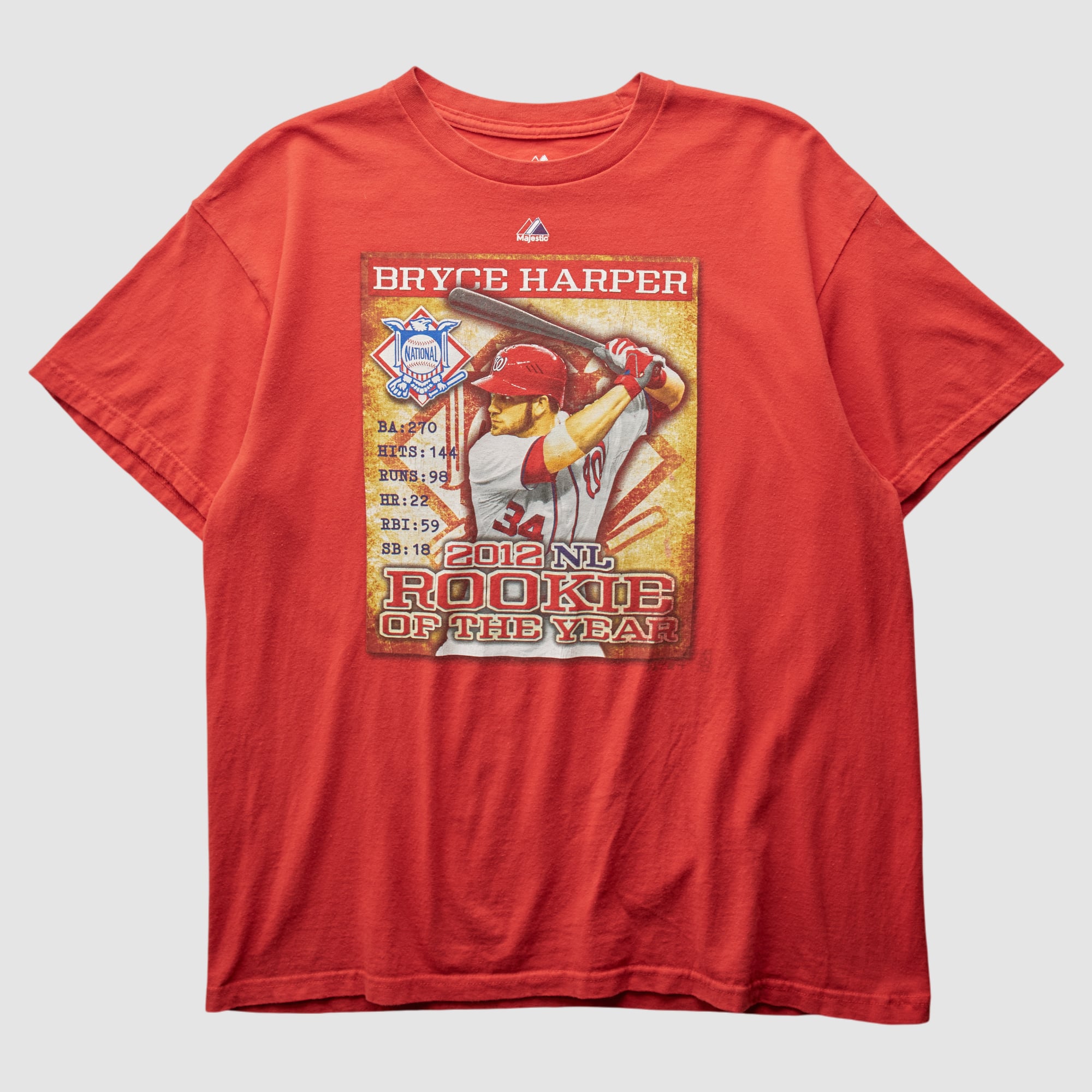 Bryce Harper Majestic 2012 T-shirt - Red - M