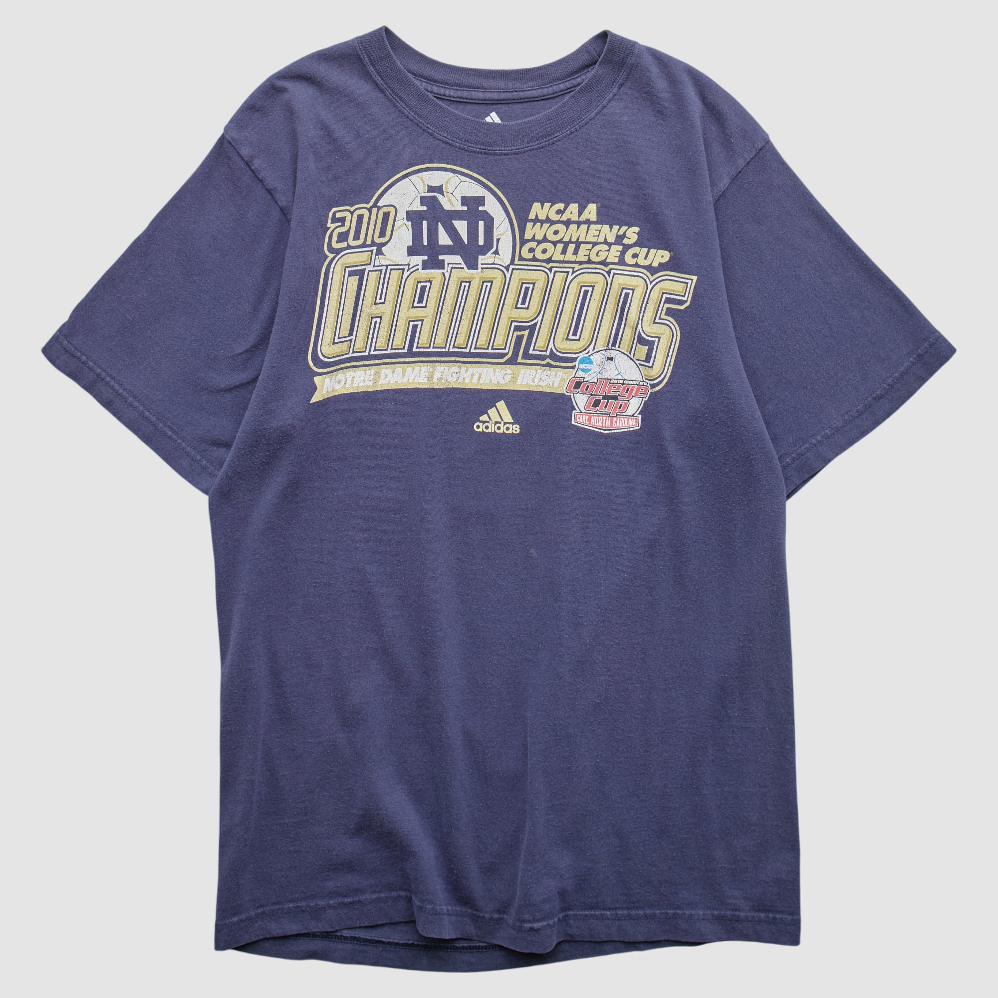 Notre Dame Fighting Irish Adidas 2010 T-shirt - Navy - XS