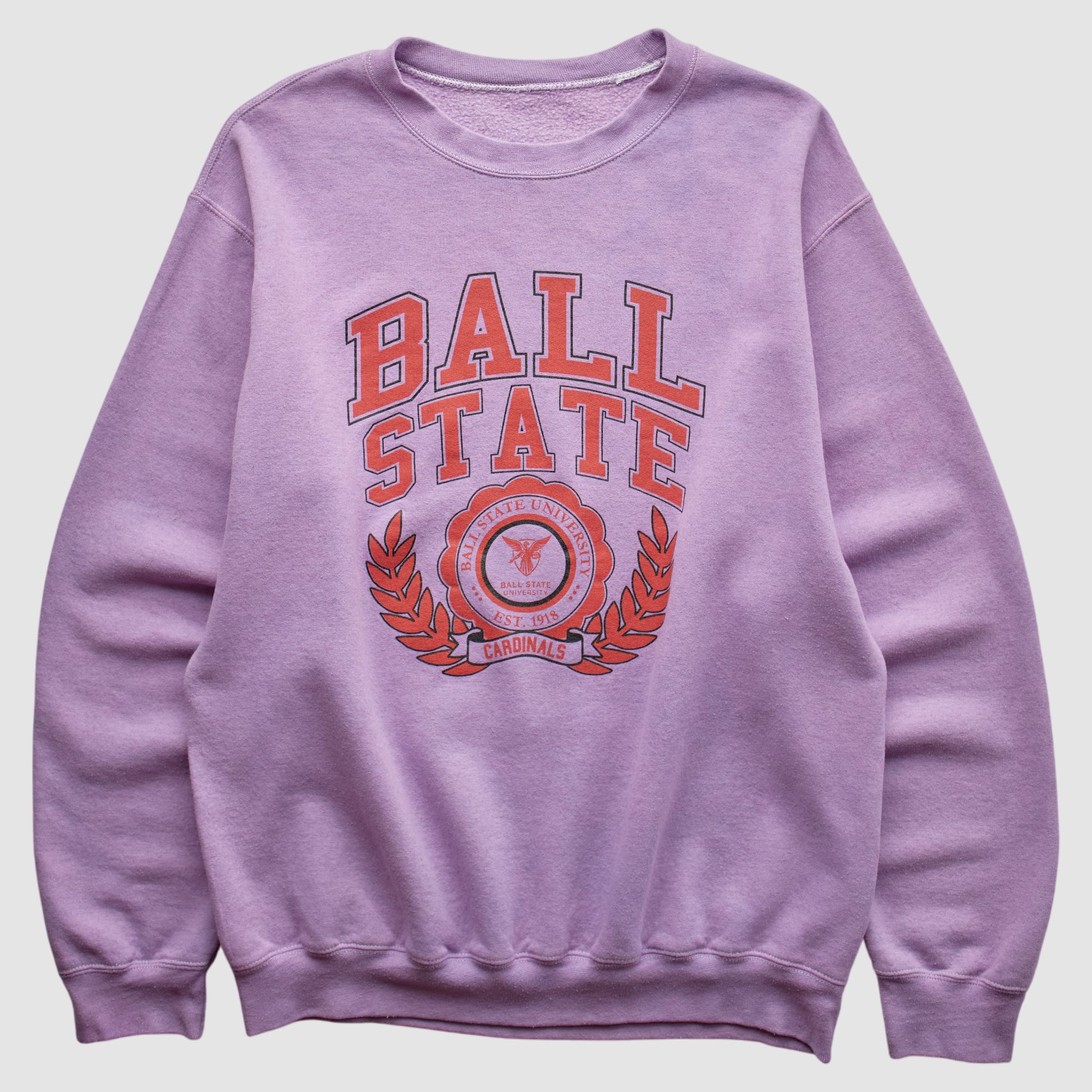 Ball State Cardinals 2000s Pullover Sweatshirt - Light Purple - M