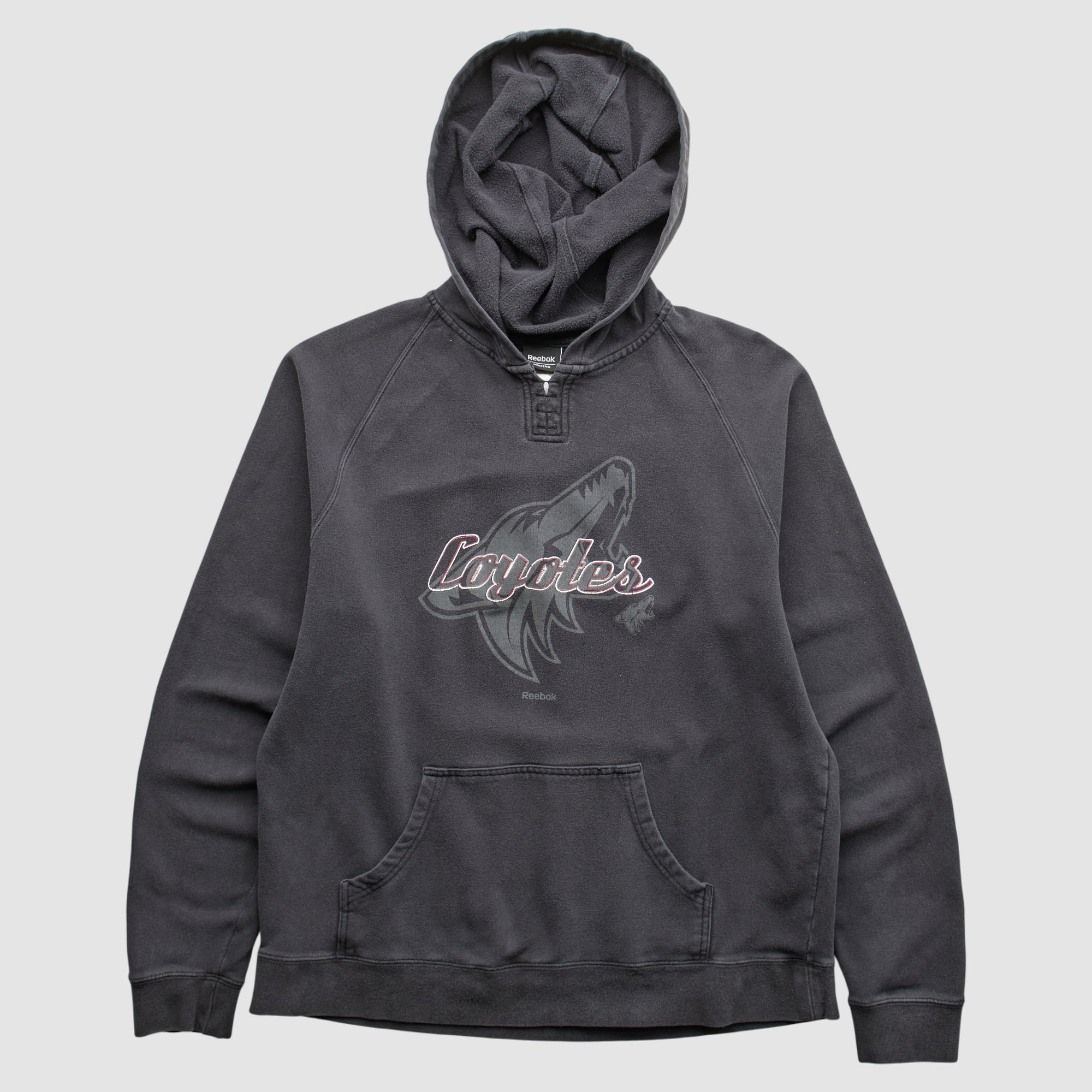 Arizona Coyotes Reebok 2010s Hooded Pullover Sweatshirt - Charcoal - XS