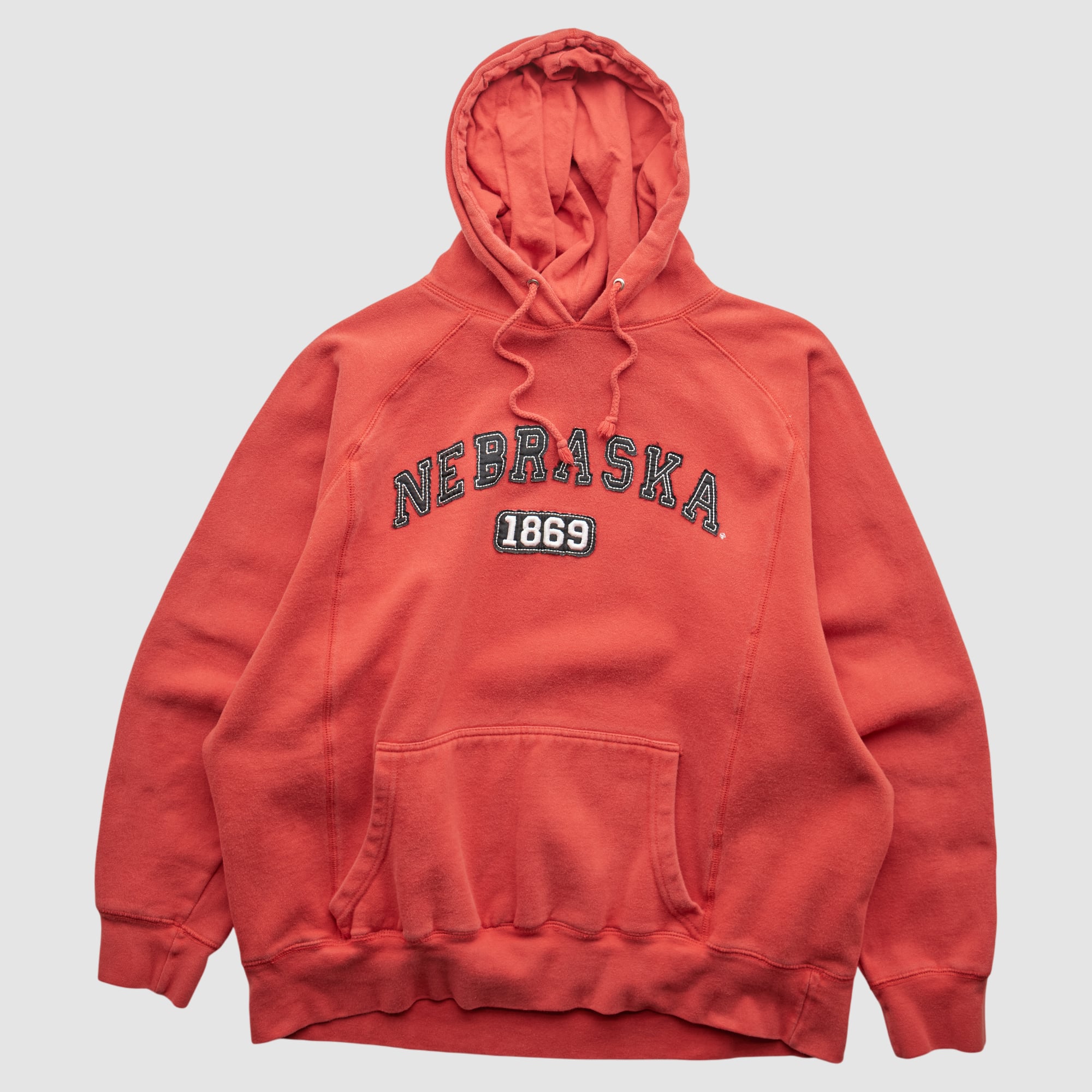 Nebraska Huskers J America Sportswear 2000s Hooded Pullover Sweatshirt - Red - M