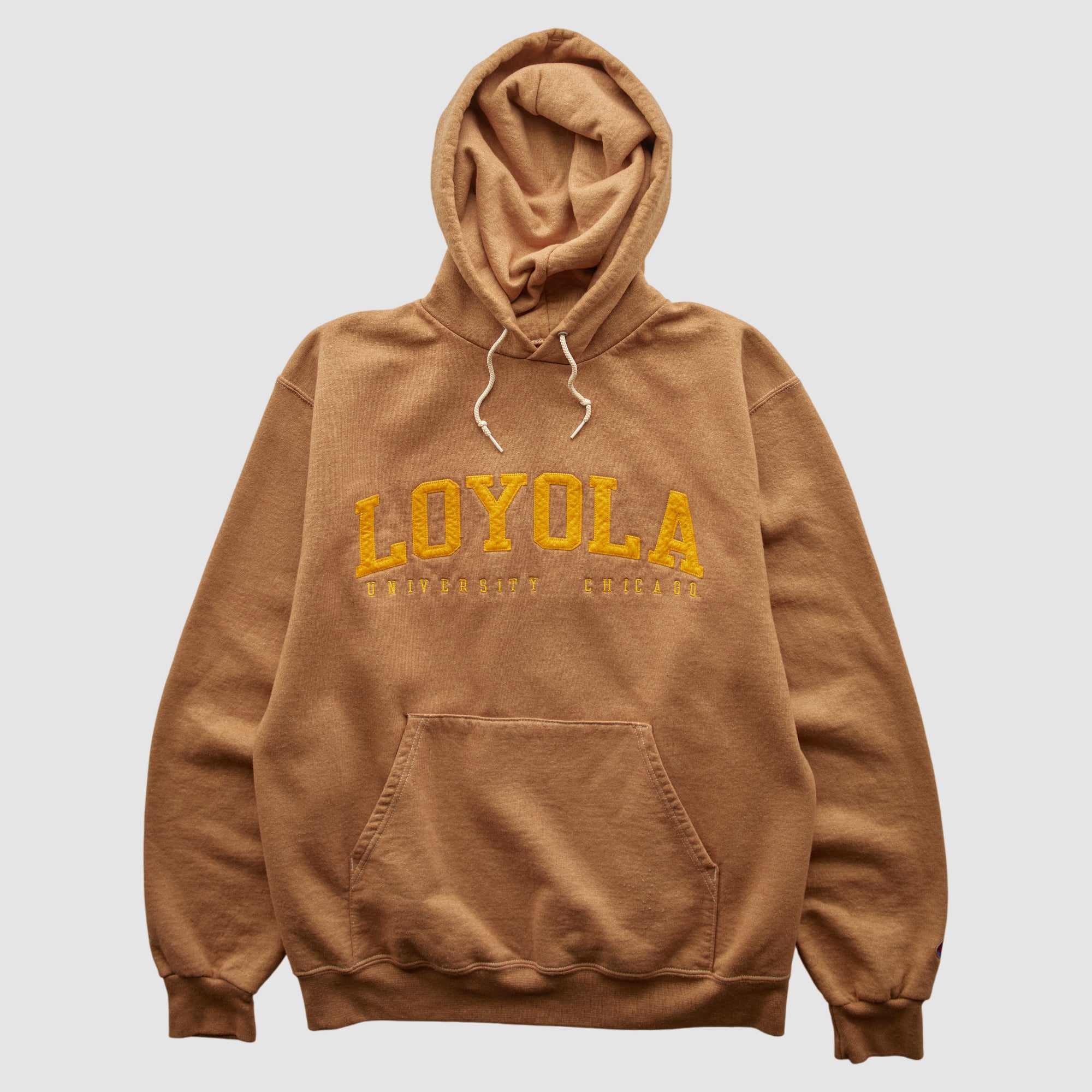 Loyola Chicago Ramblers Champion 2000s Hooded Sweatshirt - Brown - S