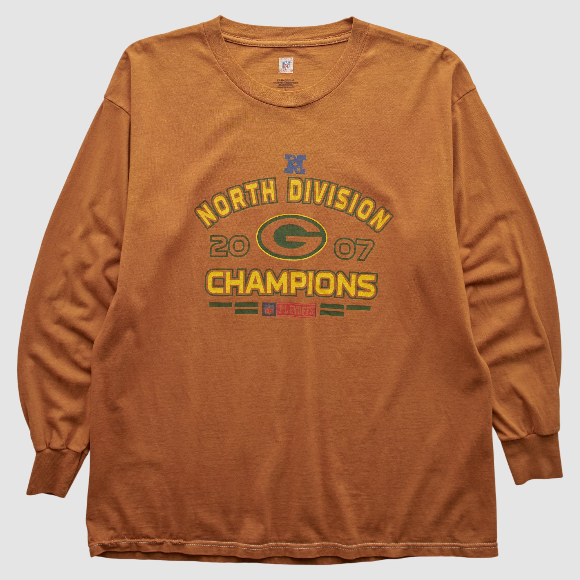 Green Bay Packers NFL 2007 Long Sleeve T-shirt - Orange - M