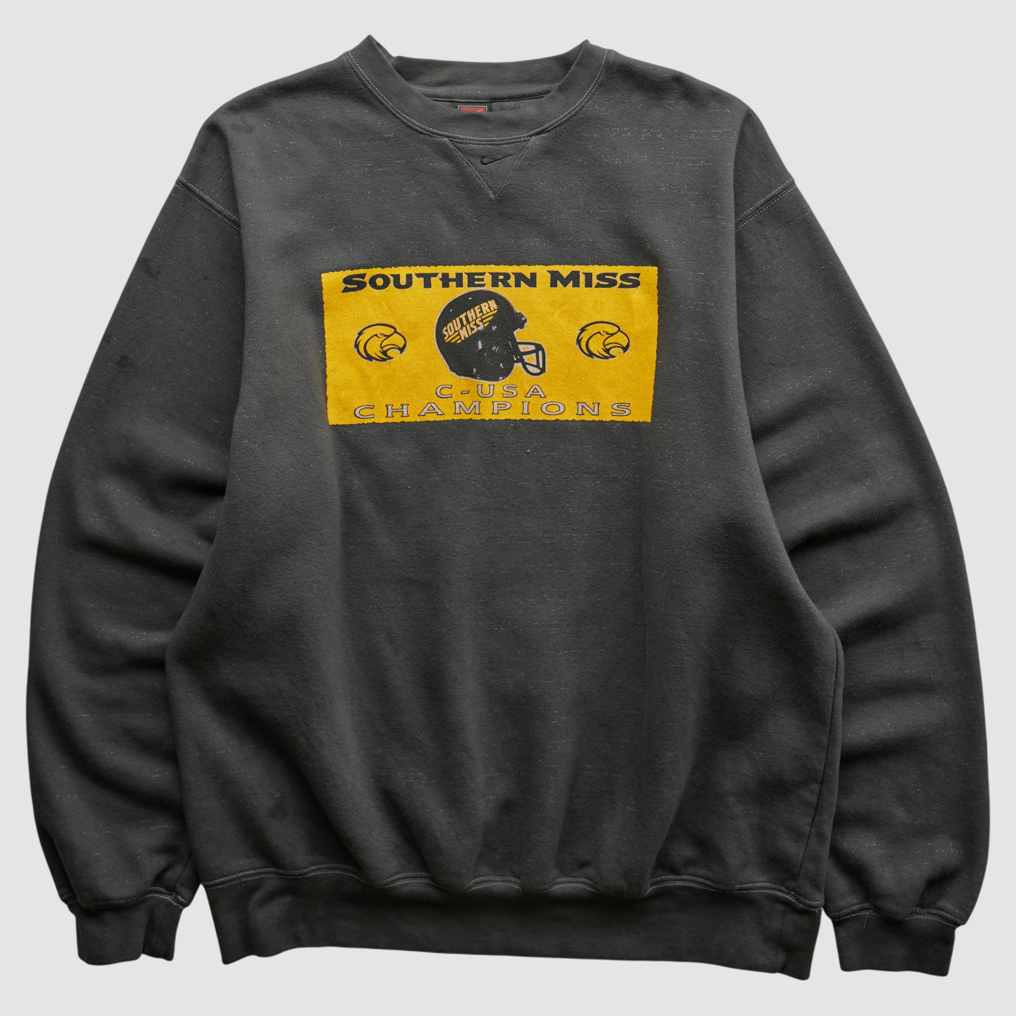 Southern Miss Golden Eagles Nike 2000s Pullover Sweatshirt - Charcoal - XL