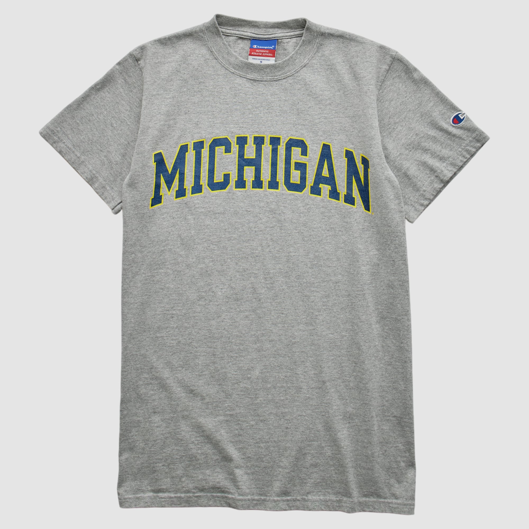 Michigan Wolverines Champion 2000s T-shirt - Heather Gray - XXS