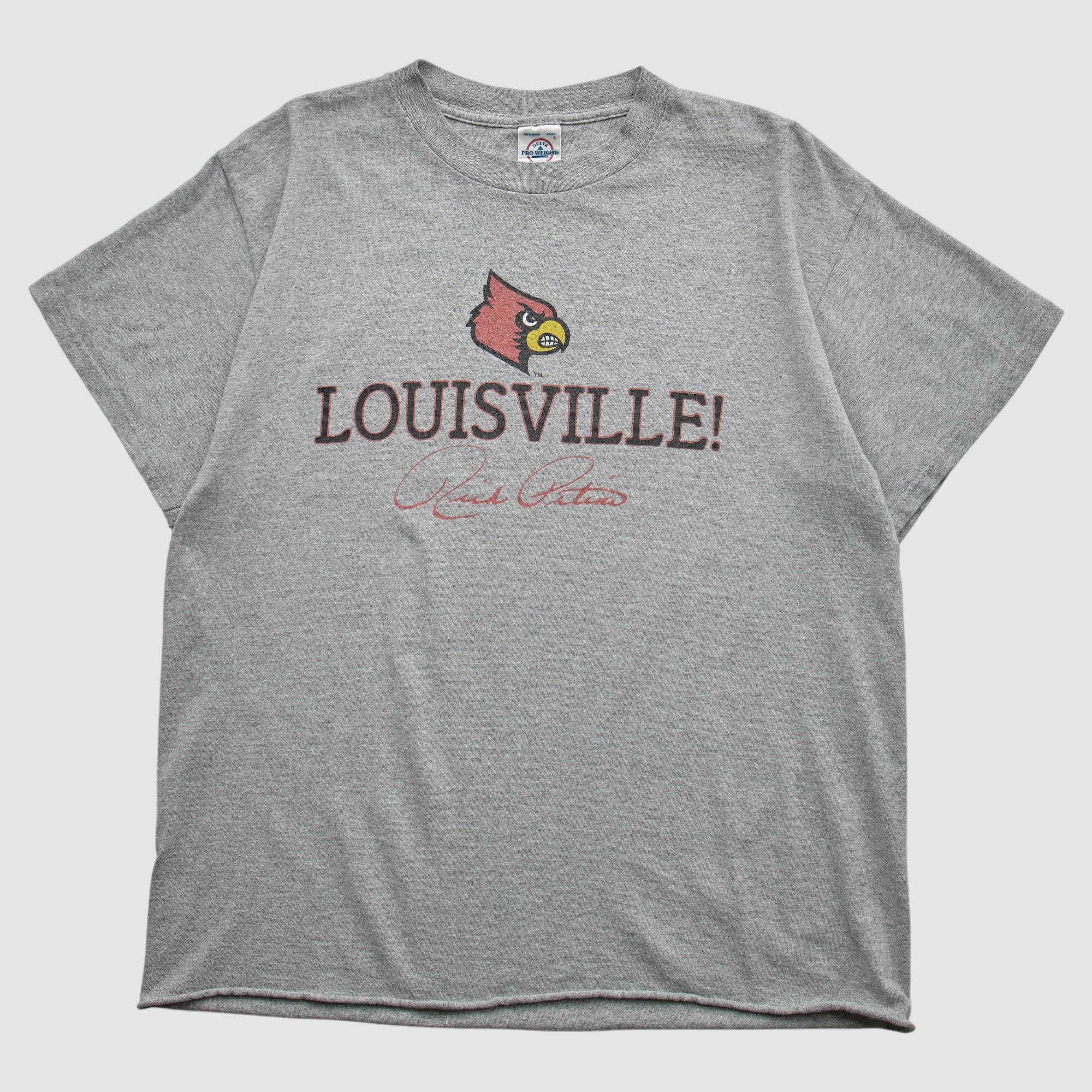 Louisville Cardinals Delta 2000s T-shirt - Heather Gray - M