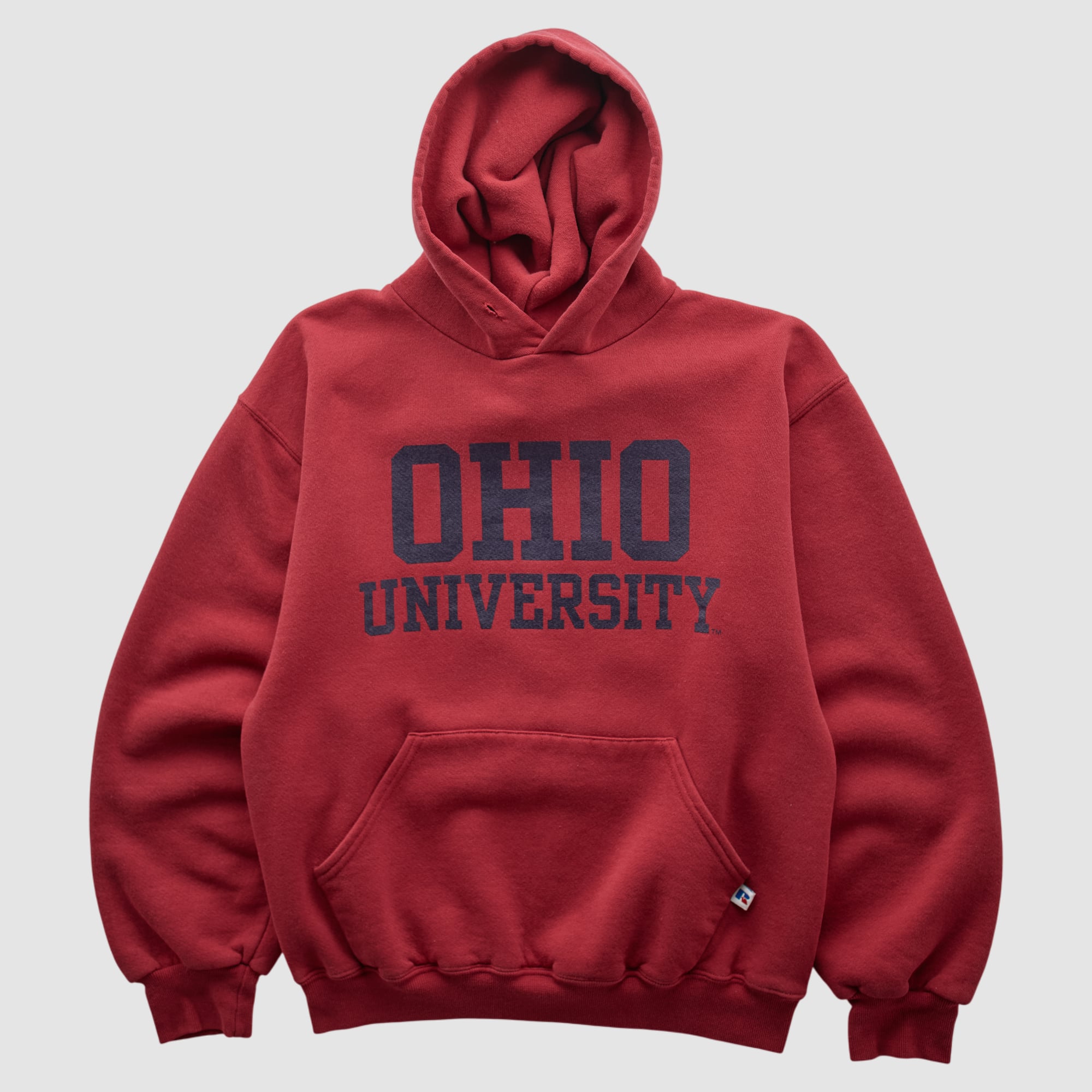 Ohio Bobcats Russell 2000s Hooded Pullover Sweatshirt - Red - XS