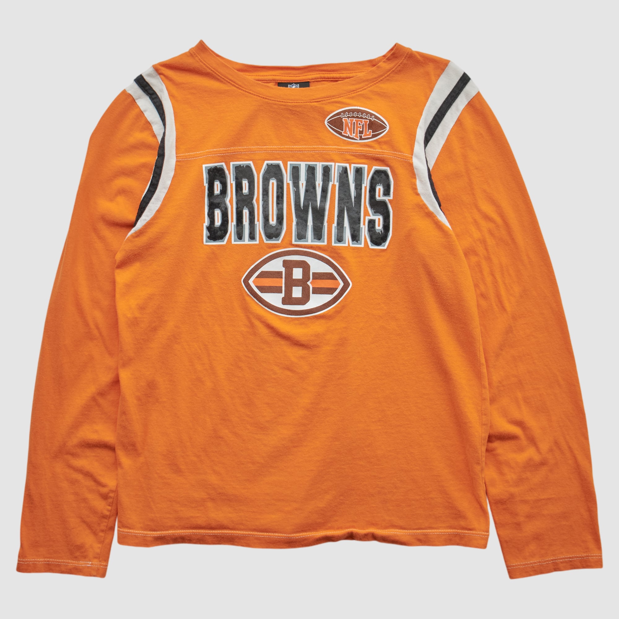 Cleveland Browns NFL 2010s Long Sleeve T-shirt - Orange - XS