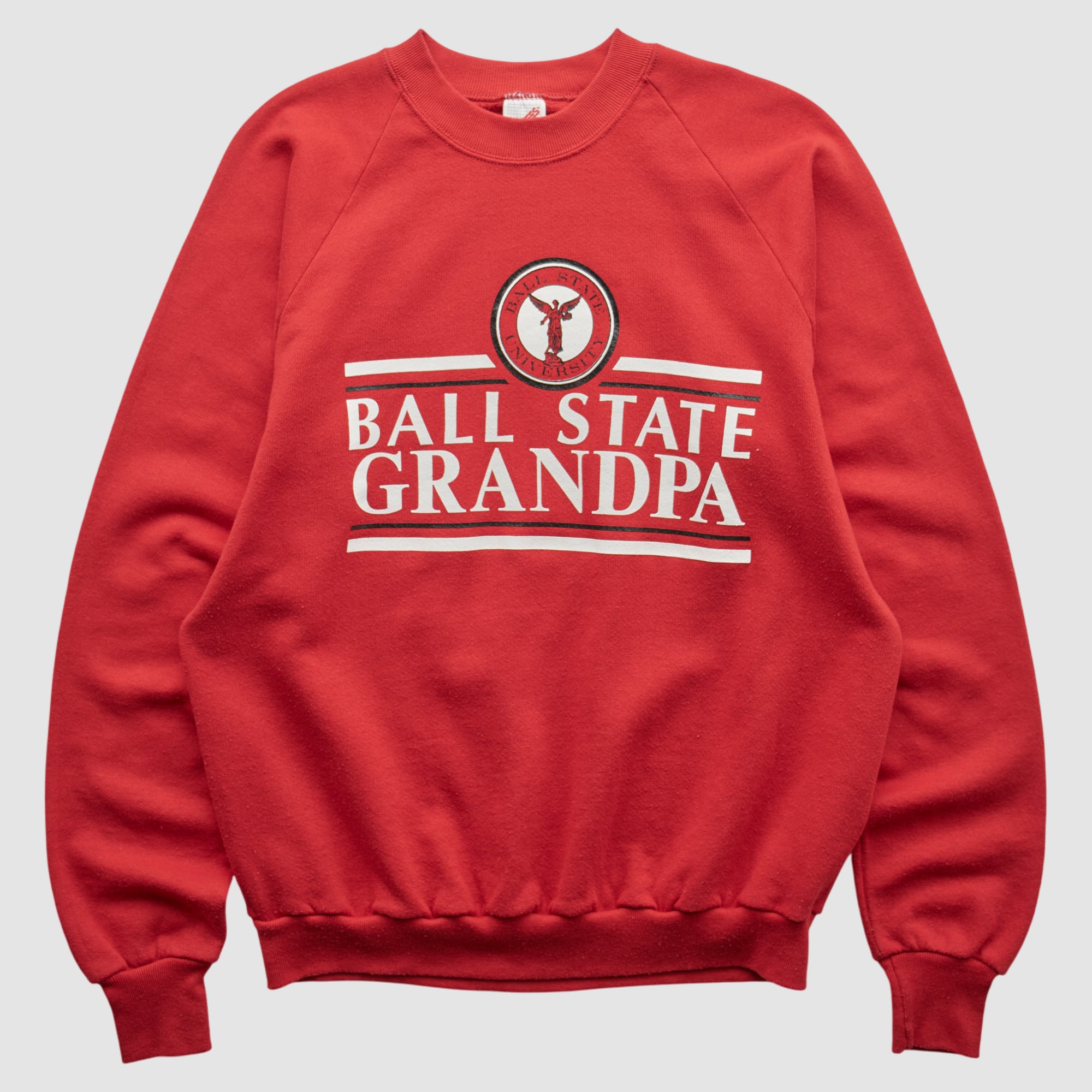 Ball State Cardinals Jerzees 90s Pullover Sweatshirt - Red - S
