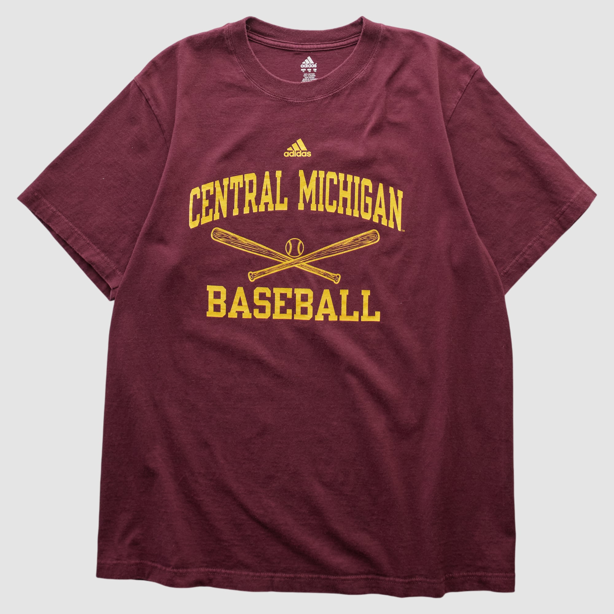 Central Michigan Chippewas Adidas 2010s T-shirt - Maroon - M