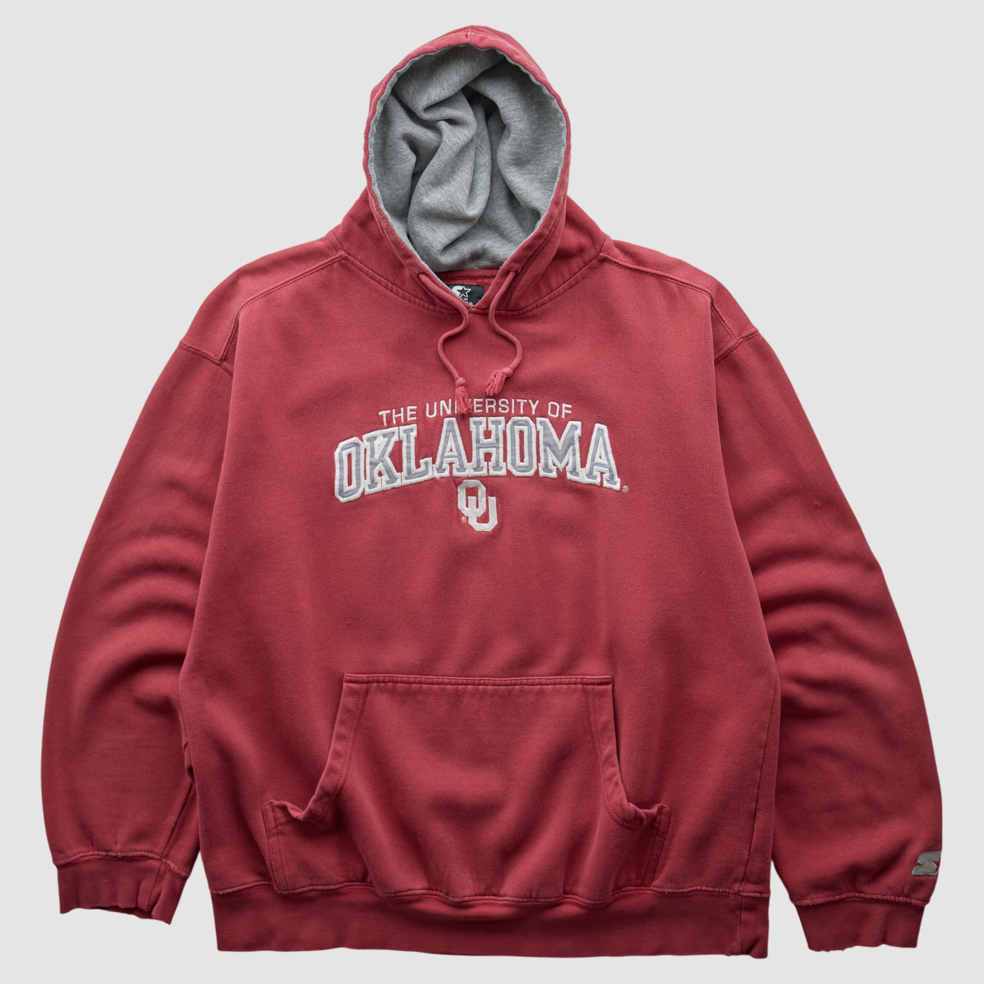 Oklahoma Sooners Starter 2000s Hooded Pullover Sweatshirt - Maroon - S