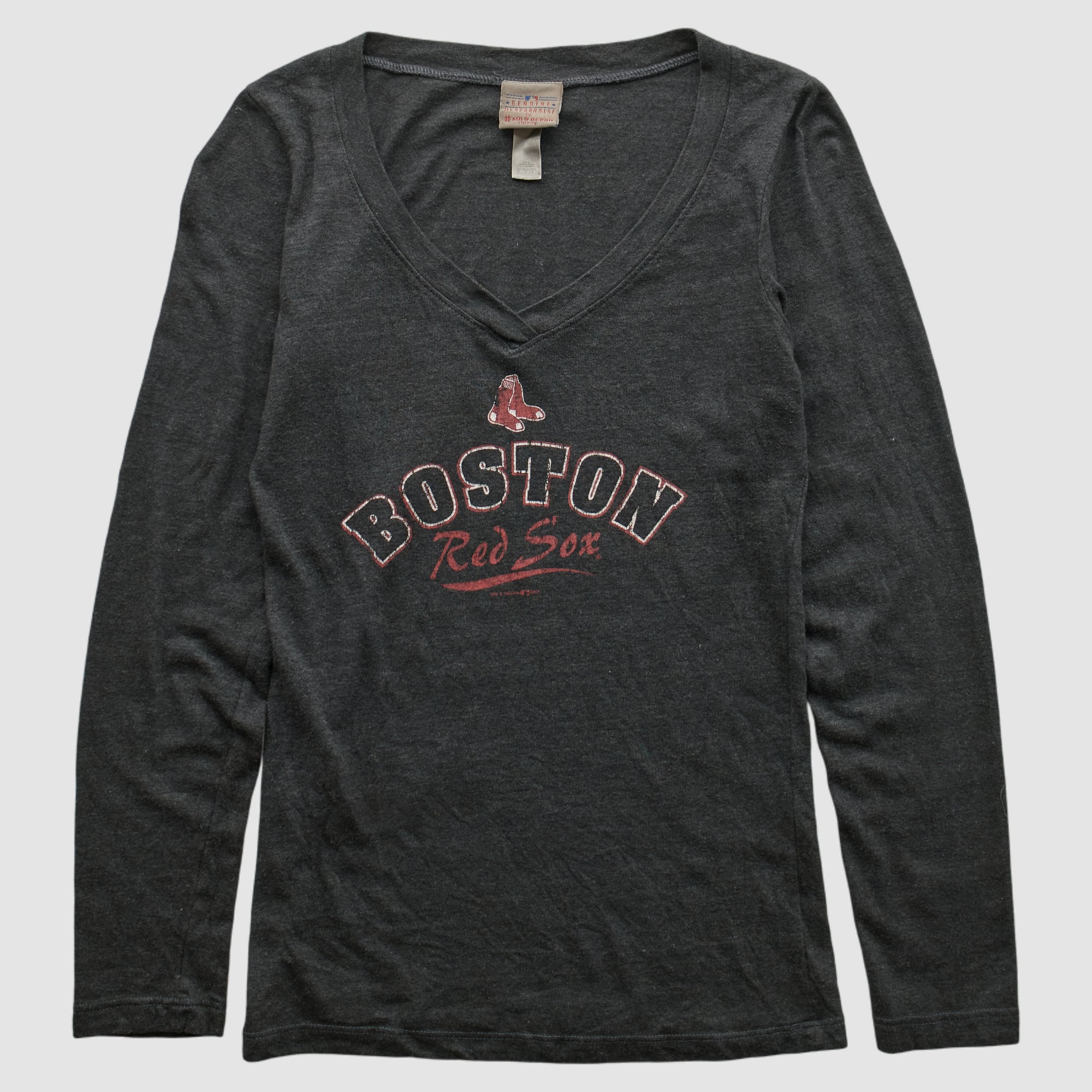 Boston Red Sox Genuine Merchandise 2010s Long Sleeve T-shirt - Charcoal - XXS