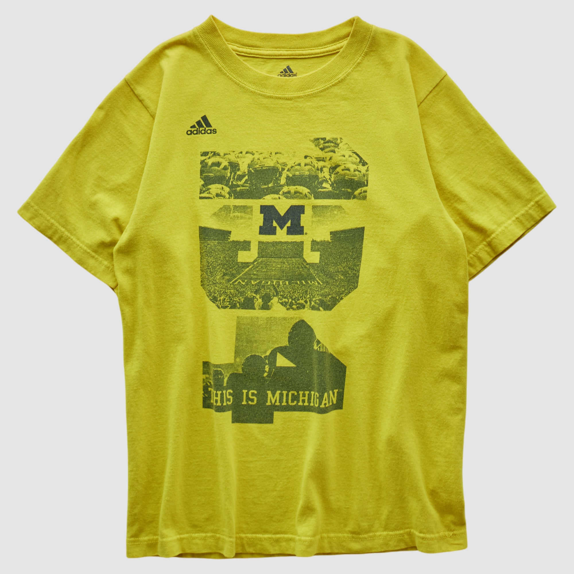 Michigan Wolverines Adidas 2010s T-shirt - Yellow - XS